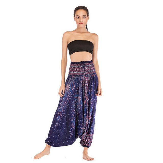 YRIIOMO Loungepants Sommer Bohemian Stil, Urlaubs Freizeithose günstig online kaufen