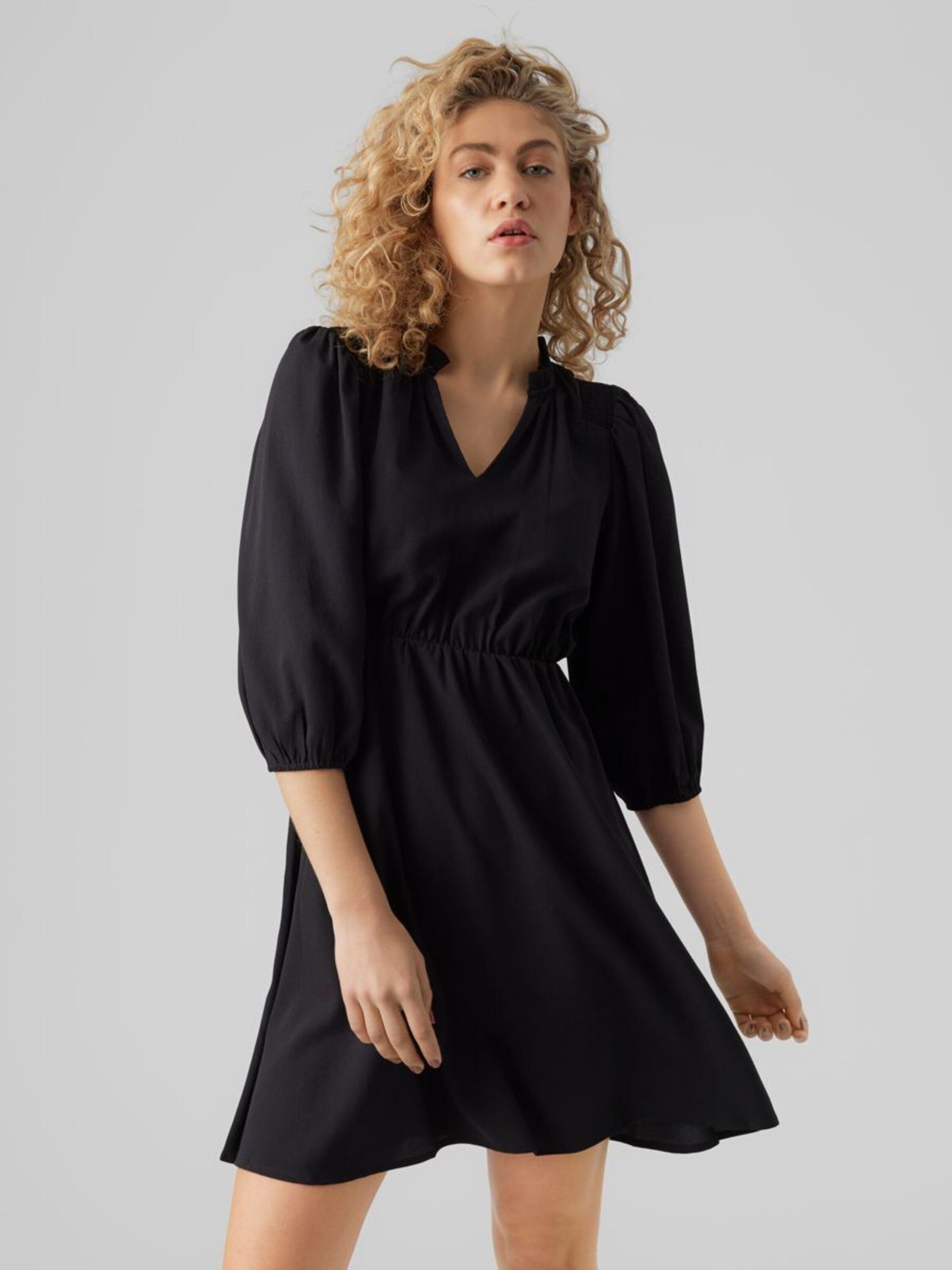 Vero Moda Midikleid Olivia (1-tlg) Drapiert/gerafft günstig online kaufen