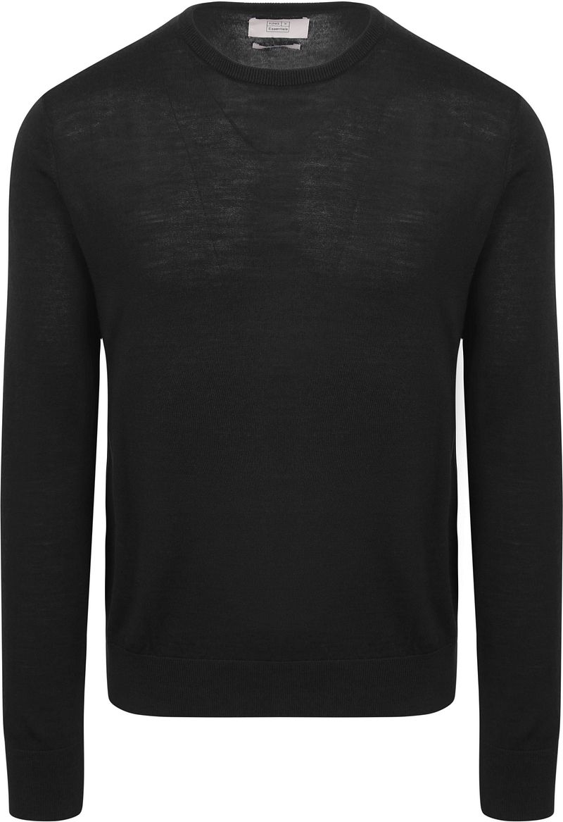 King Essentials The John Pullover Merino Schwarz - Größe XXL günstig online kaufen