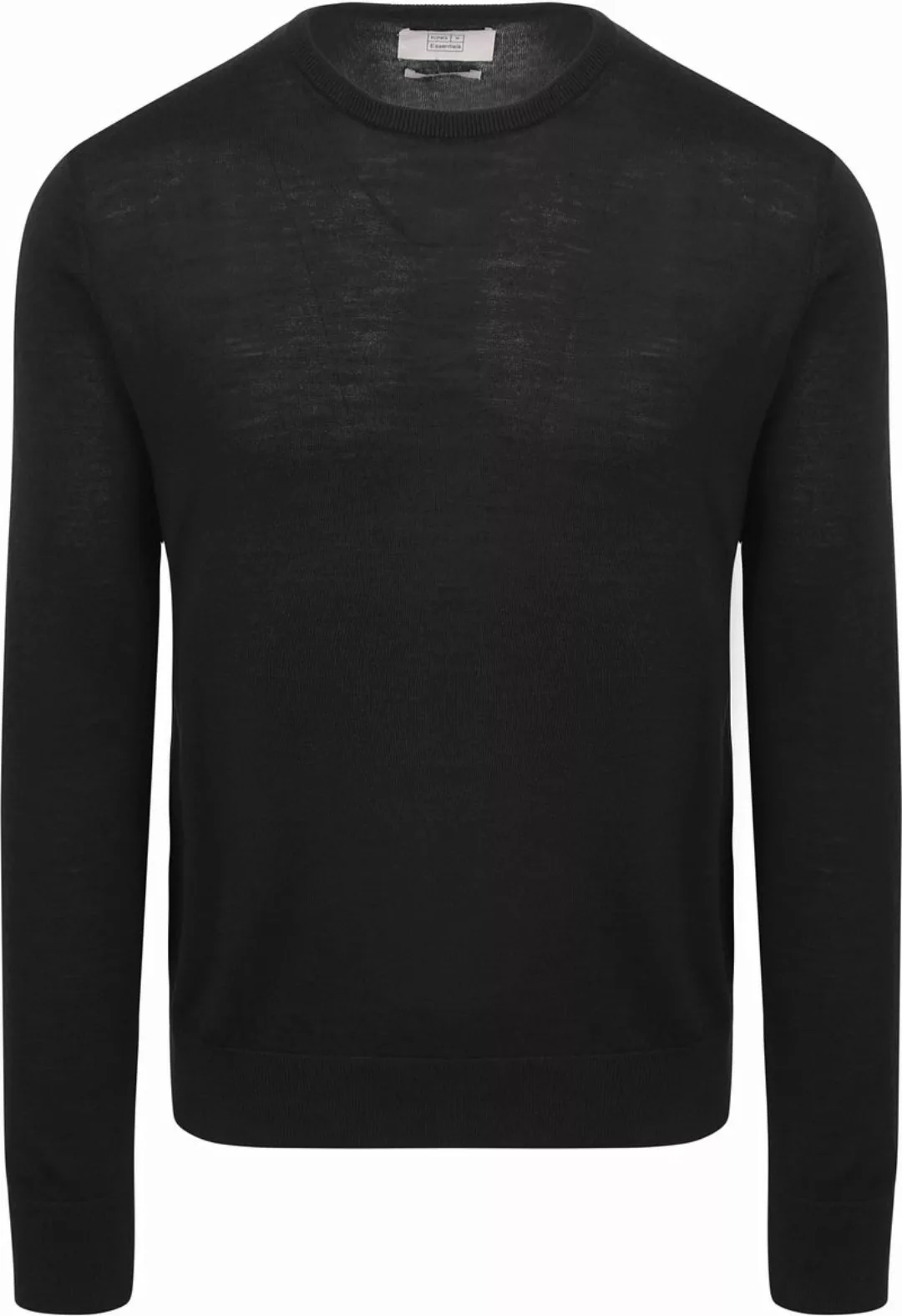 King Essentials The John Pullover Merino Schwarz - Größe S günstig online kaufen