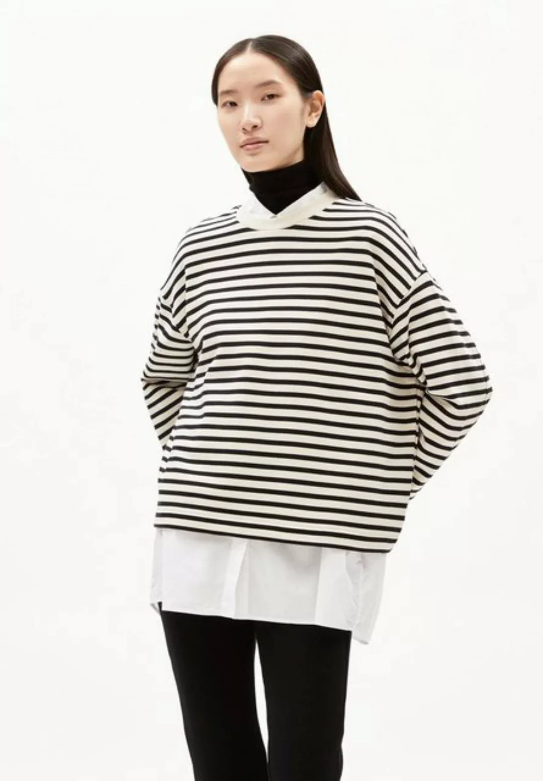 Frankaa Stripe - Damen Sweatshirt Aus Bio-baumwolle günstig online kaufen