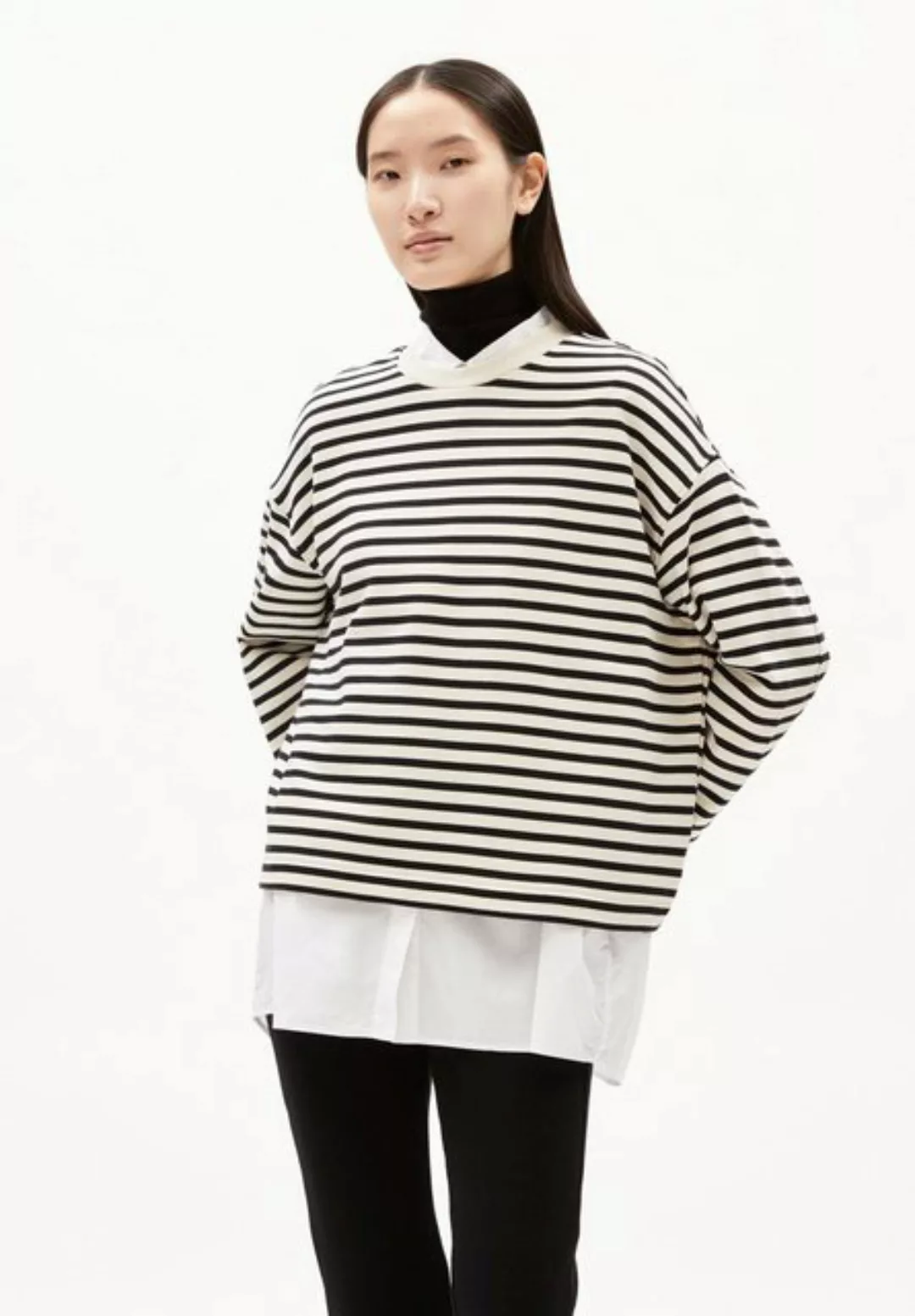 Sweatshirt FRANKAA  STRIPE in undyed-black von ARMEDANGELS günstig online kaufen