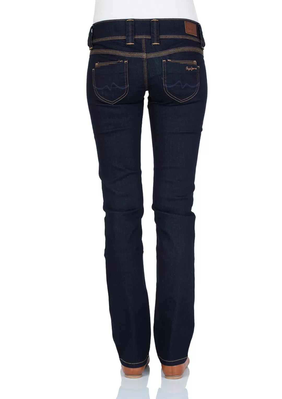 Pepe Jeans Damen Jeans Venus - Regular Fit - Blau - Rinse Plus günstig online kaufen
