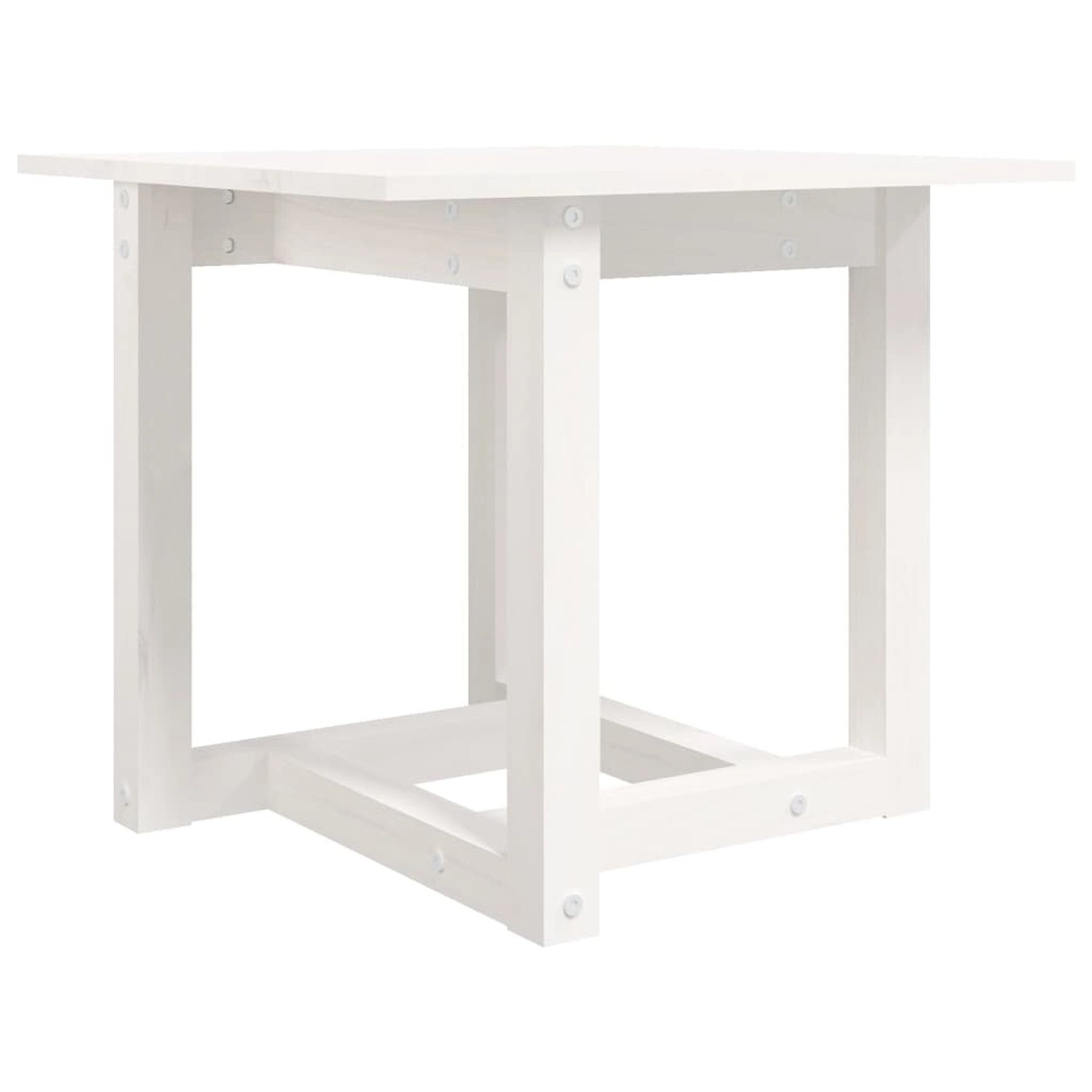 vidaXL Couchtisch Weiß 50x50x45 cm Massivholz Kiefer 822173 günstig online kaufen
