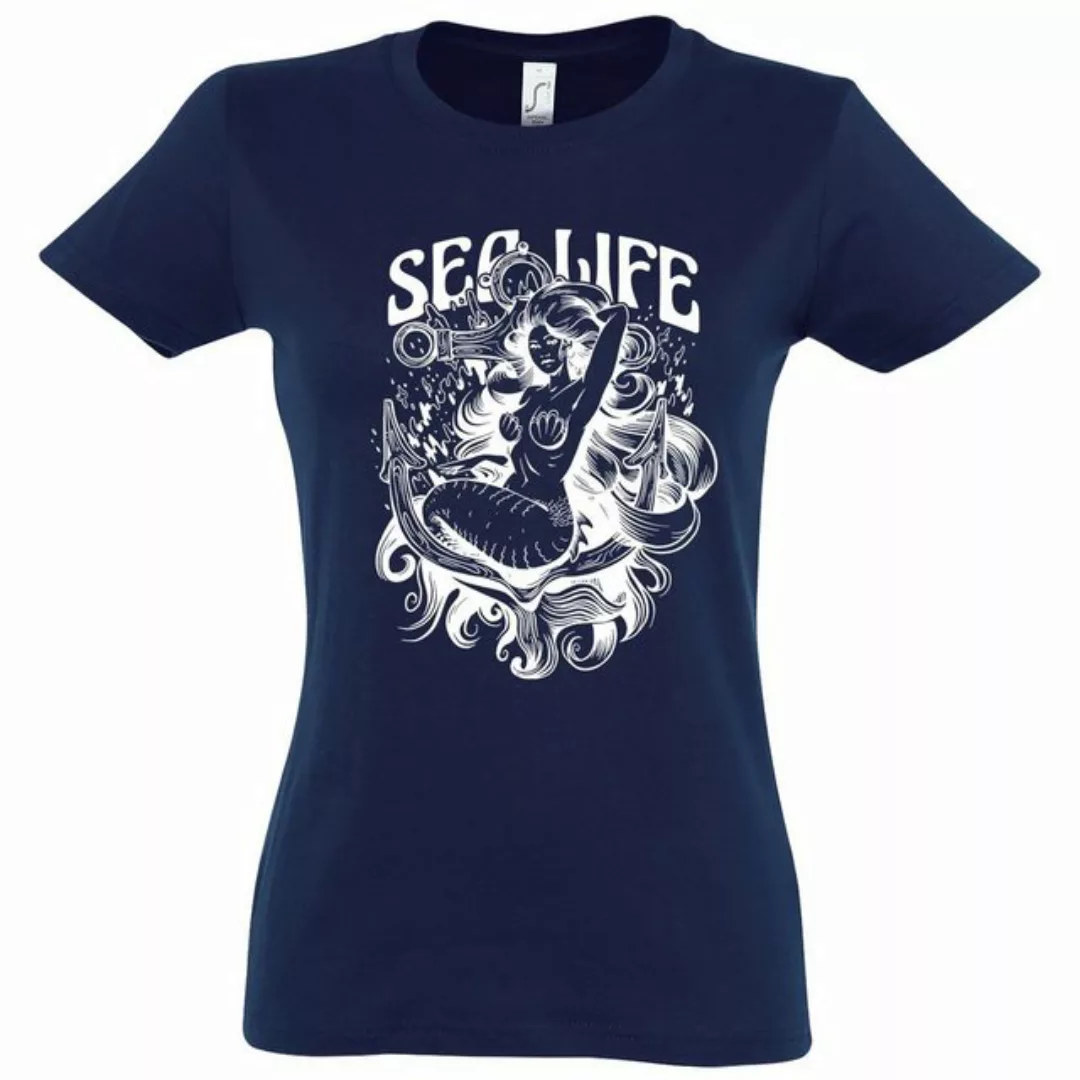 Youth Designz T-Shirt Sea Life Mermaid Damen Shirt mit trendigem Frontprint günstig online kaufen