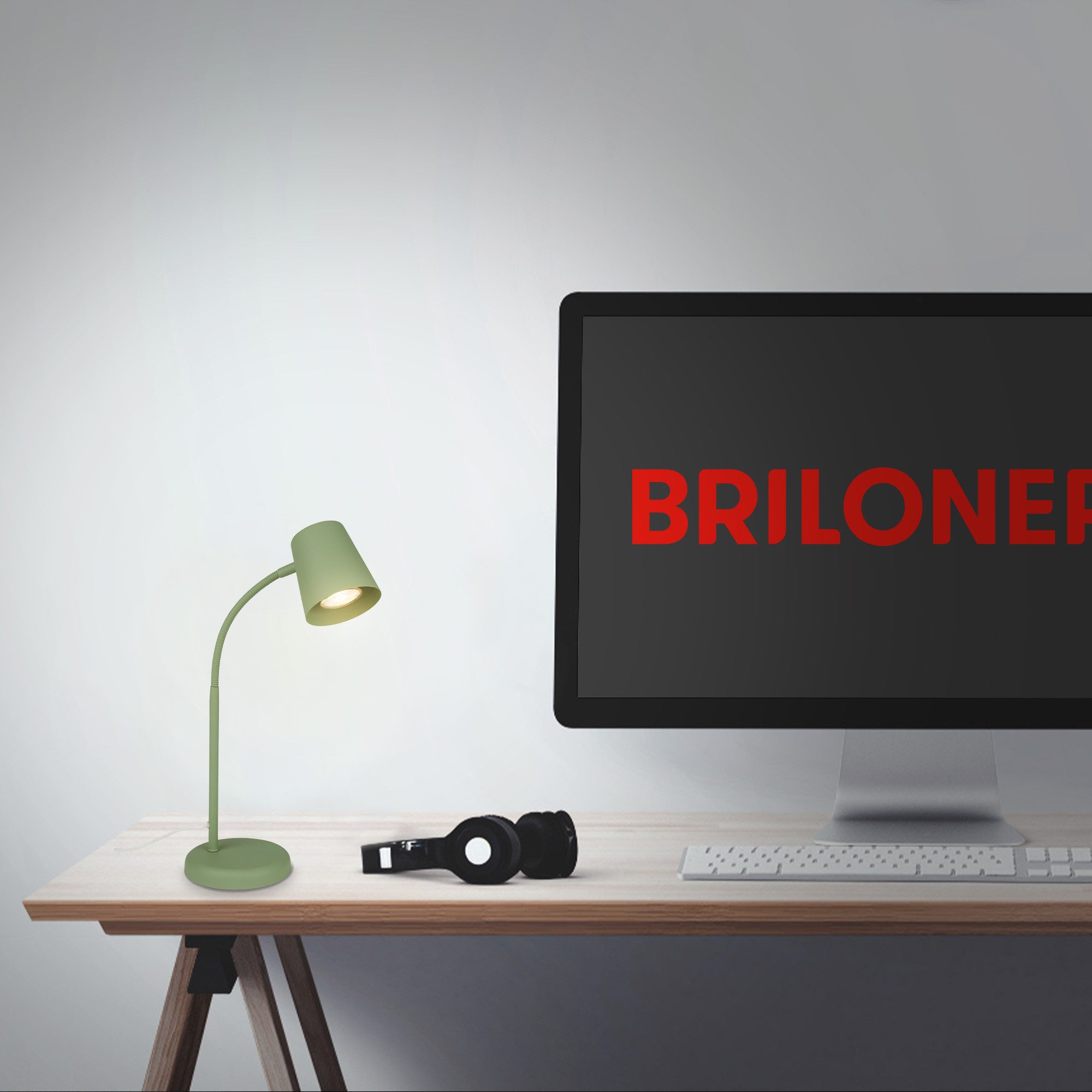 Briloner Leuchten Tischleuchte LED Tischlampe Kippschalter günstig online kaufen