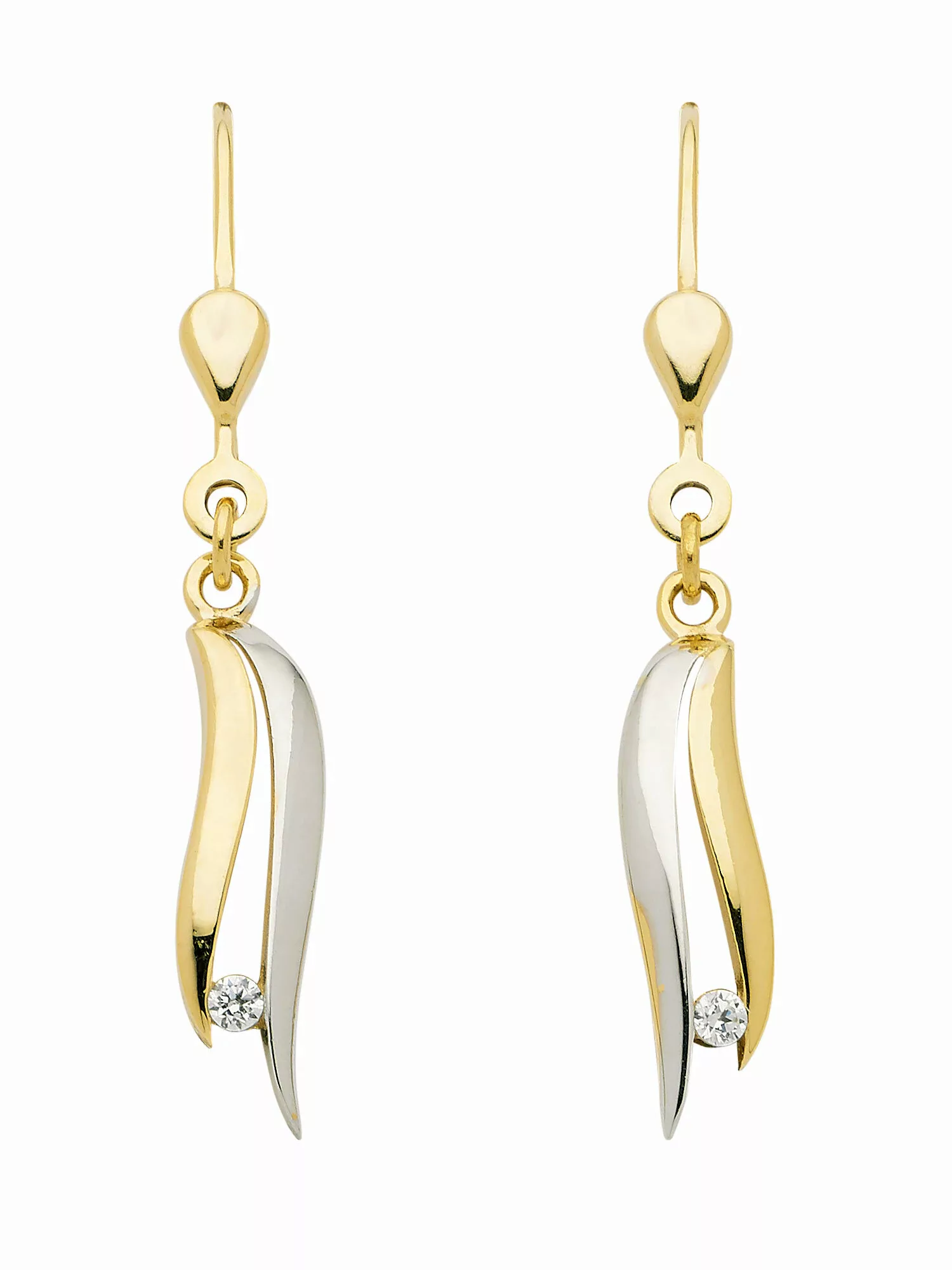 Adelia´s Paar Ohrhänger "333 Gold Ohrringe Ohrhänger mit Zirkonia", mit Zir günstig online kaufen