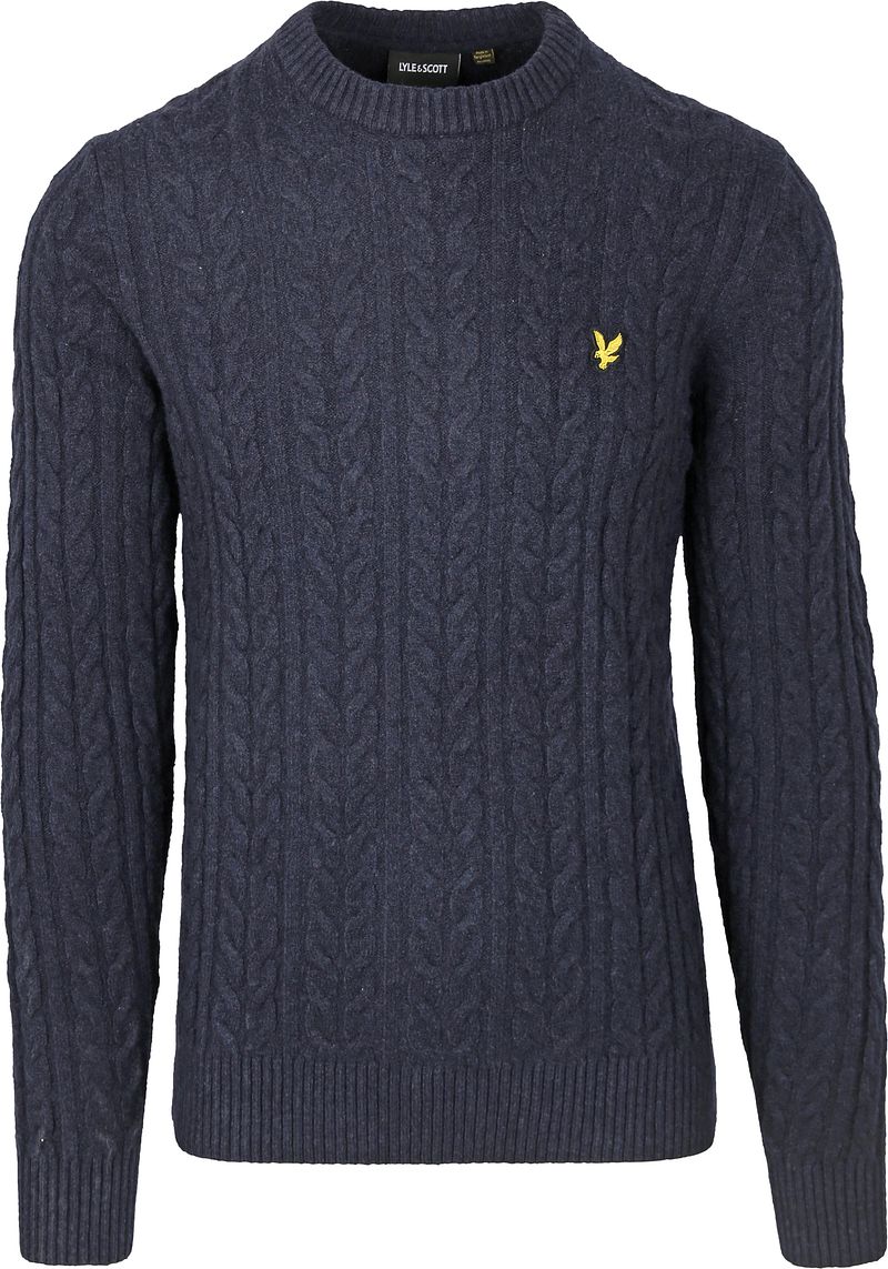 Lyle & Scott Cable Pullover Navy - Größe XXL günstig online kaufen