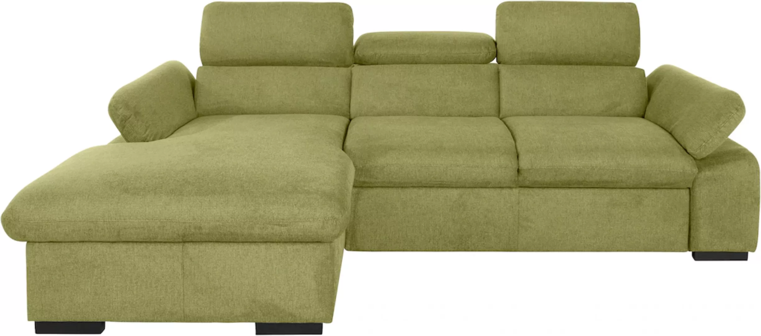 COTTA Ecksofa »Lola L-Form«, (Set, mit Hocker), mit Hocker & Kopfteilfunkti günstig online kaufen