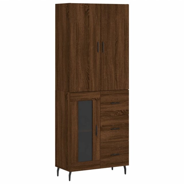 Nettlife Mehrzweckschrank Highboard Weiß 69,5x34x180 cm Holzwerkstoff für W günstig online kaufen