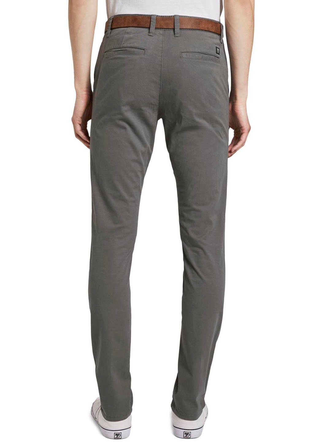 TOM TAILOR Denim Chinohose, (mit Gürtel), leicht vorgewaschen günstig online kaufen