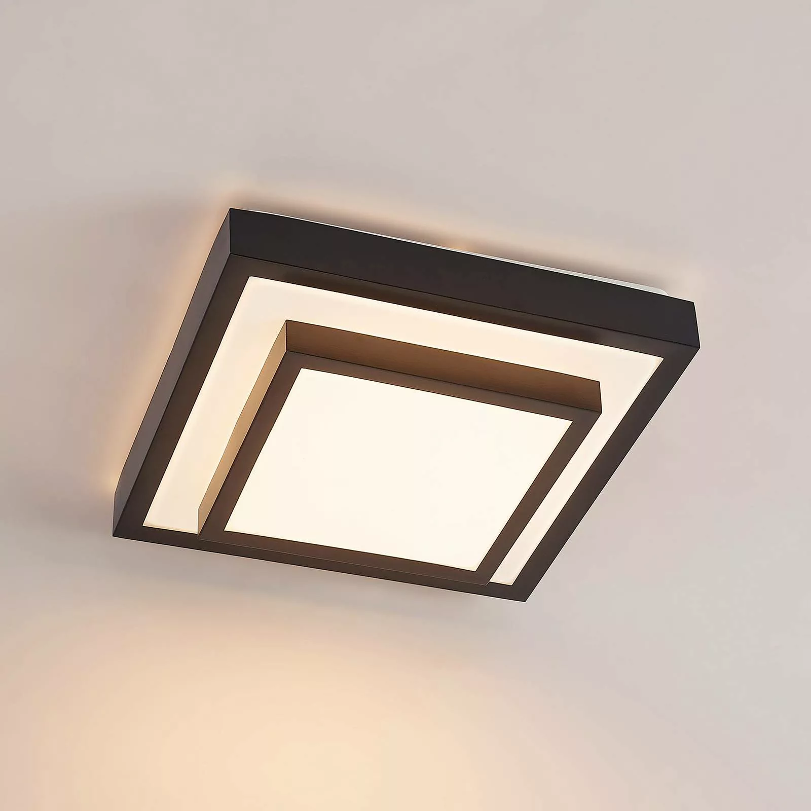 Lindby Vilho LED-Deckenleuchte, eckig, 32 cm günstig online kaufen