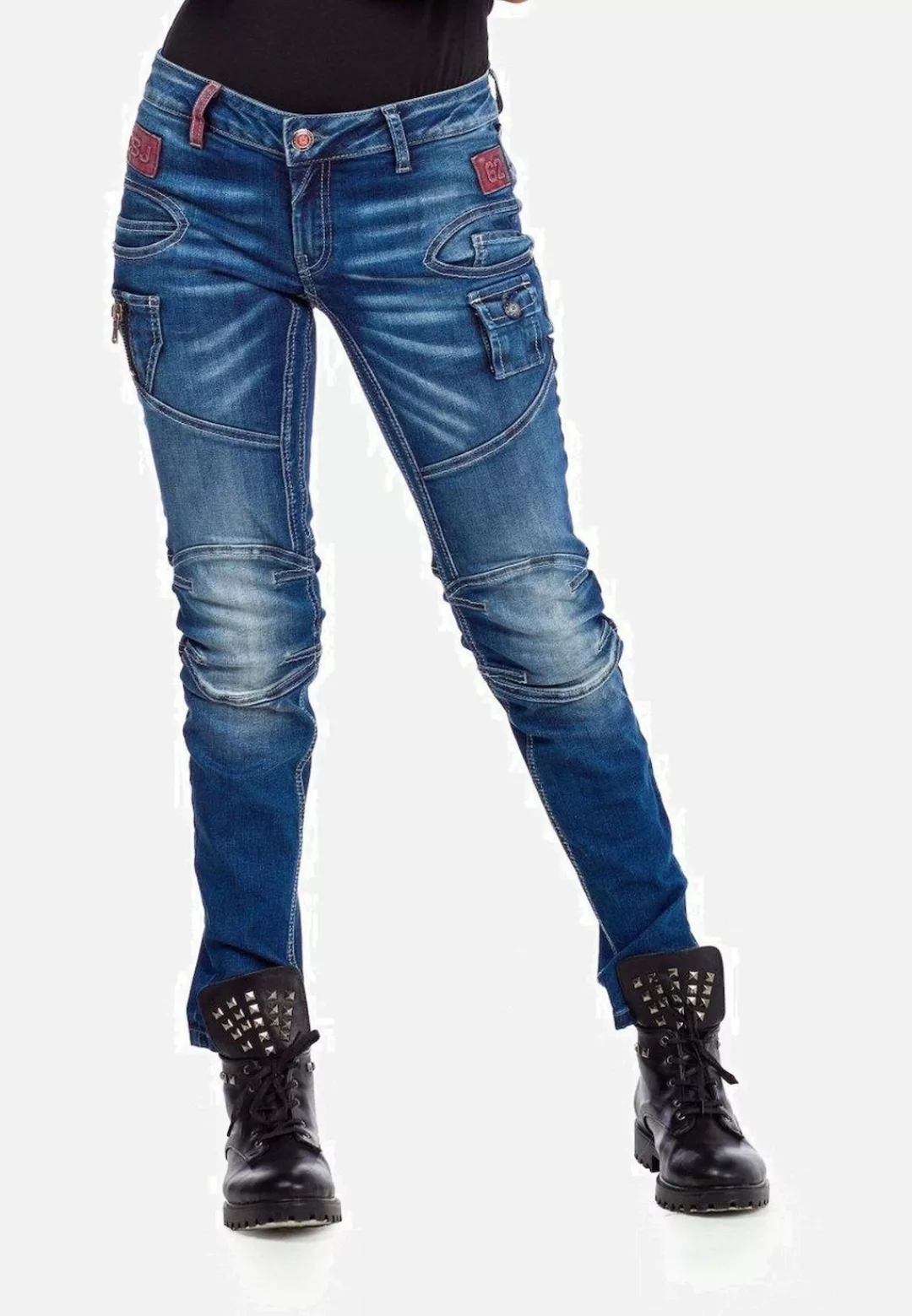 Cipo & Baxx Slim-fit-Jeans "Jeans", mit modischen Ziernähten, WD358 günstig online kaufen