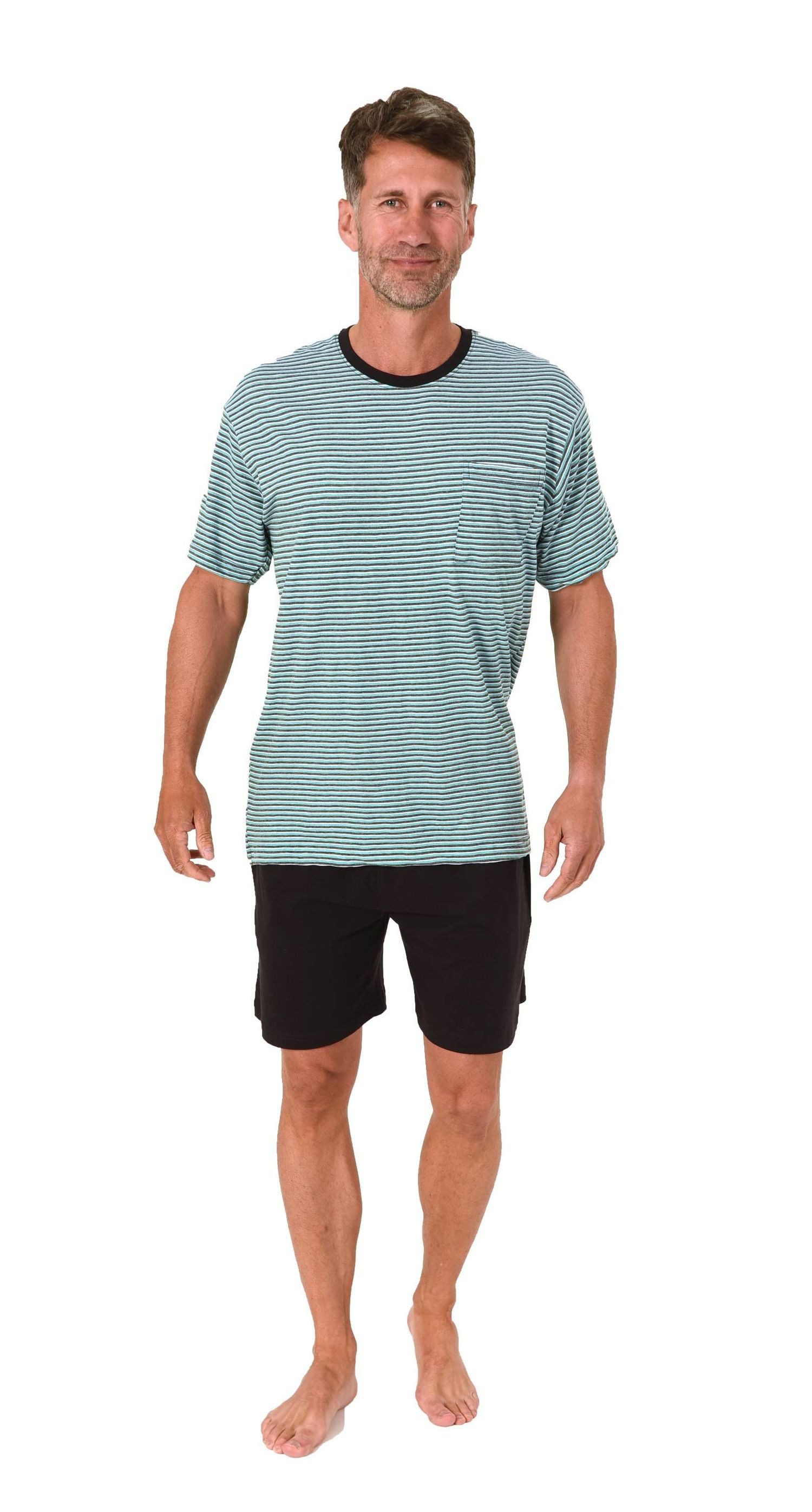 Normann Pyjama Normann Herren kurzarm Schlafanzug günstig online kaufen