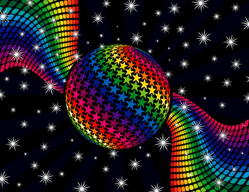 Papermoon Fototapete »Rainbow Disco Dance« günstig online kaufen