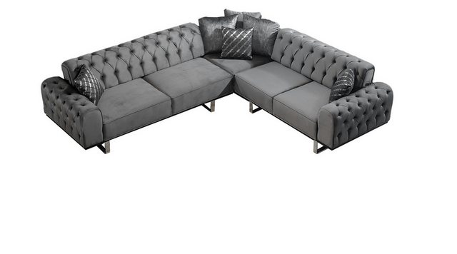 Villa Möbel Ecksofa Lily, Set, mit Relax-/Bettfunktion durch umklappbare Rü günstig online kaufen