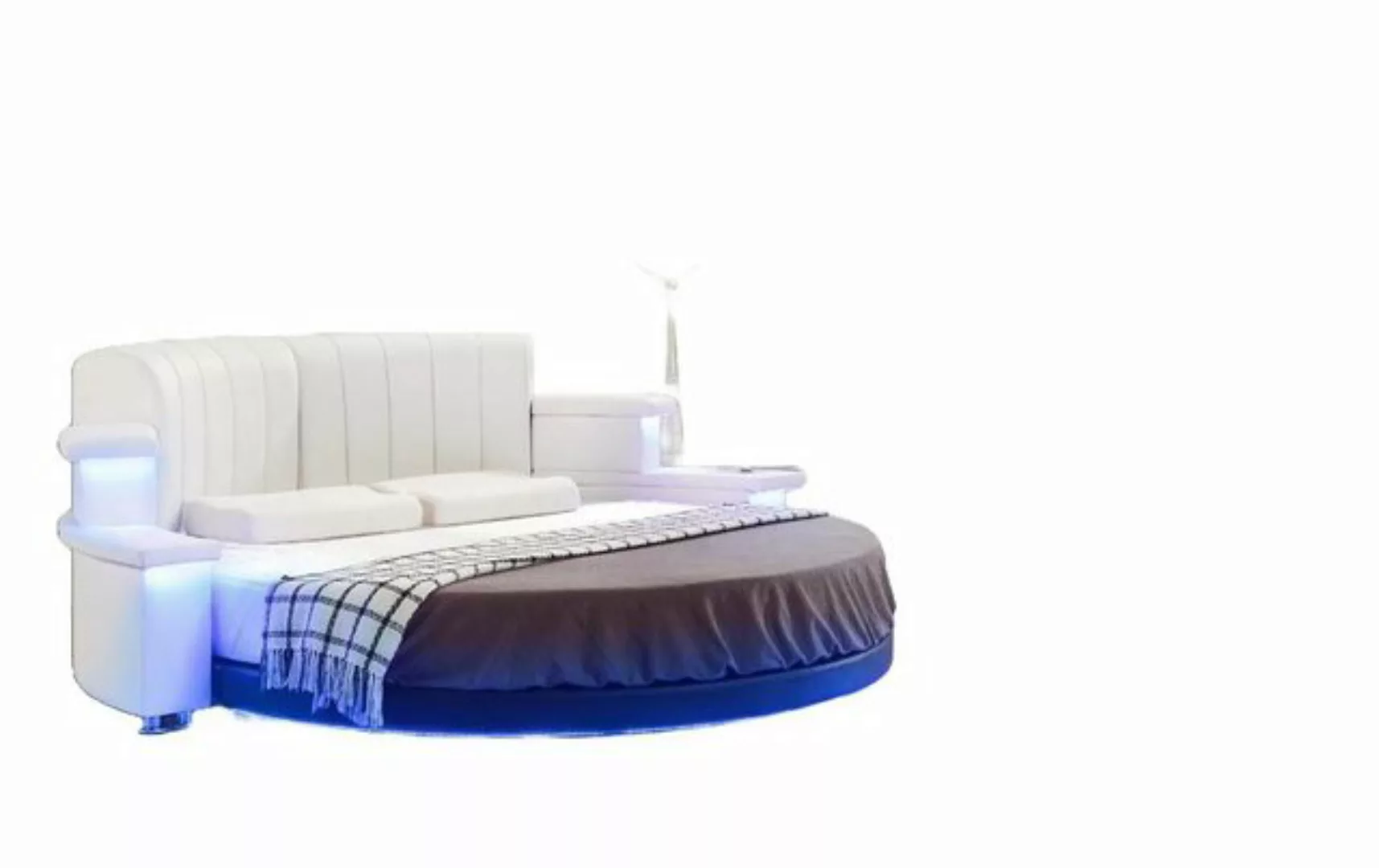 JVmoebel Bett Rundes Bett Möbel Modern Luxus Betten Bettgestell 200x200 günstig online kaufen