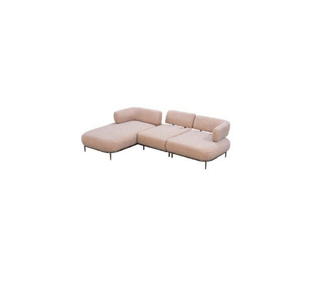 JVmoebel Ecksofa Hellrosa Designer Ecksofa L-Form Wohnzimmer Polster Design günstig online kaufen