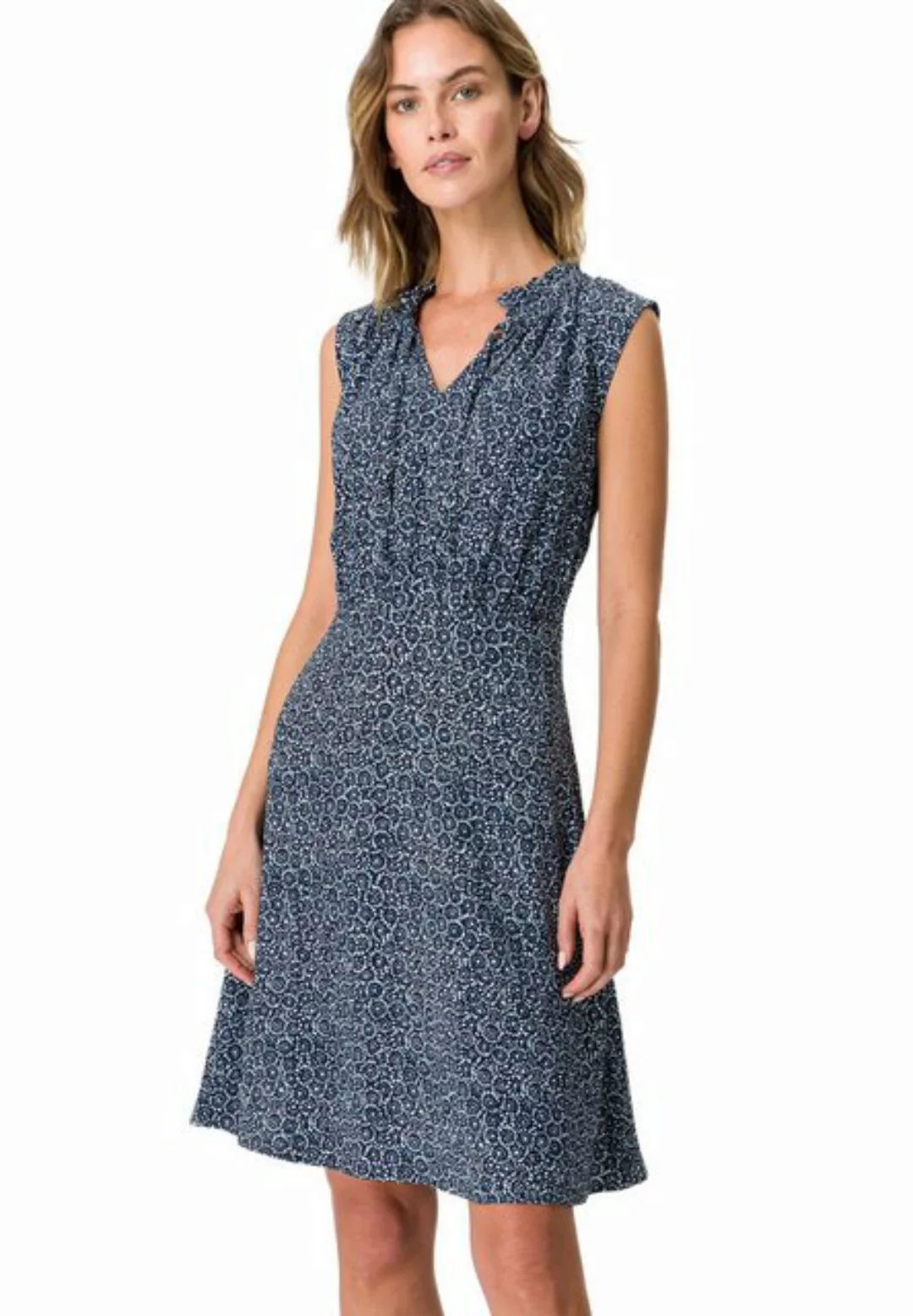 Zero Sommerkleid zero Kleid, Dark BlueCream günstig online kaufen