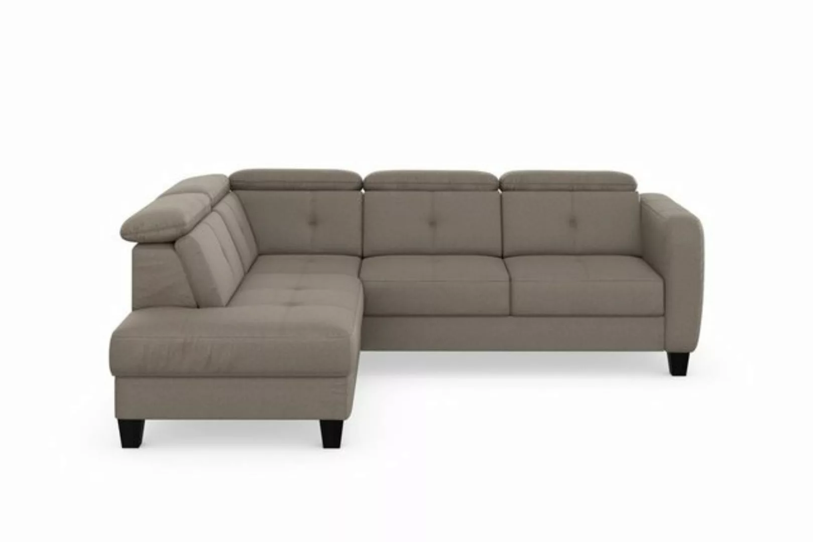 sit&more Ecksofa Belluci L-Form, inklusive Federkern, wahlweise mit Bettfun günstig online kaufen