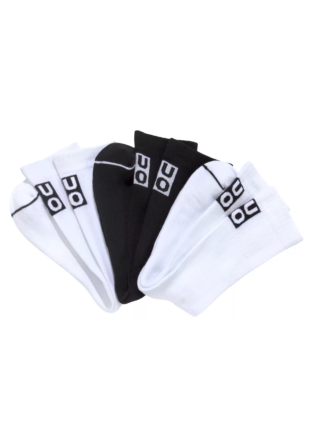 HUGO Underwear Strümpfe, (Packung, 3 Paar, 3er-Pack), mit Logodruck günstig online kaufen
