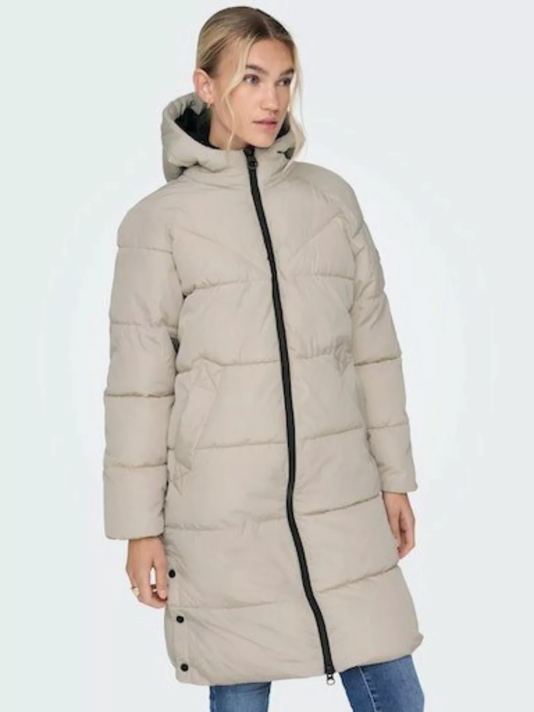 ONLY Steppmantel ONLAMANDA LONG PUFFER COAT mit Kapuze günstig online kaufen