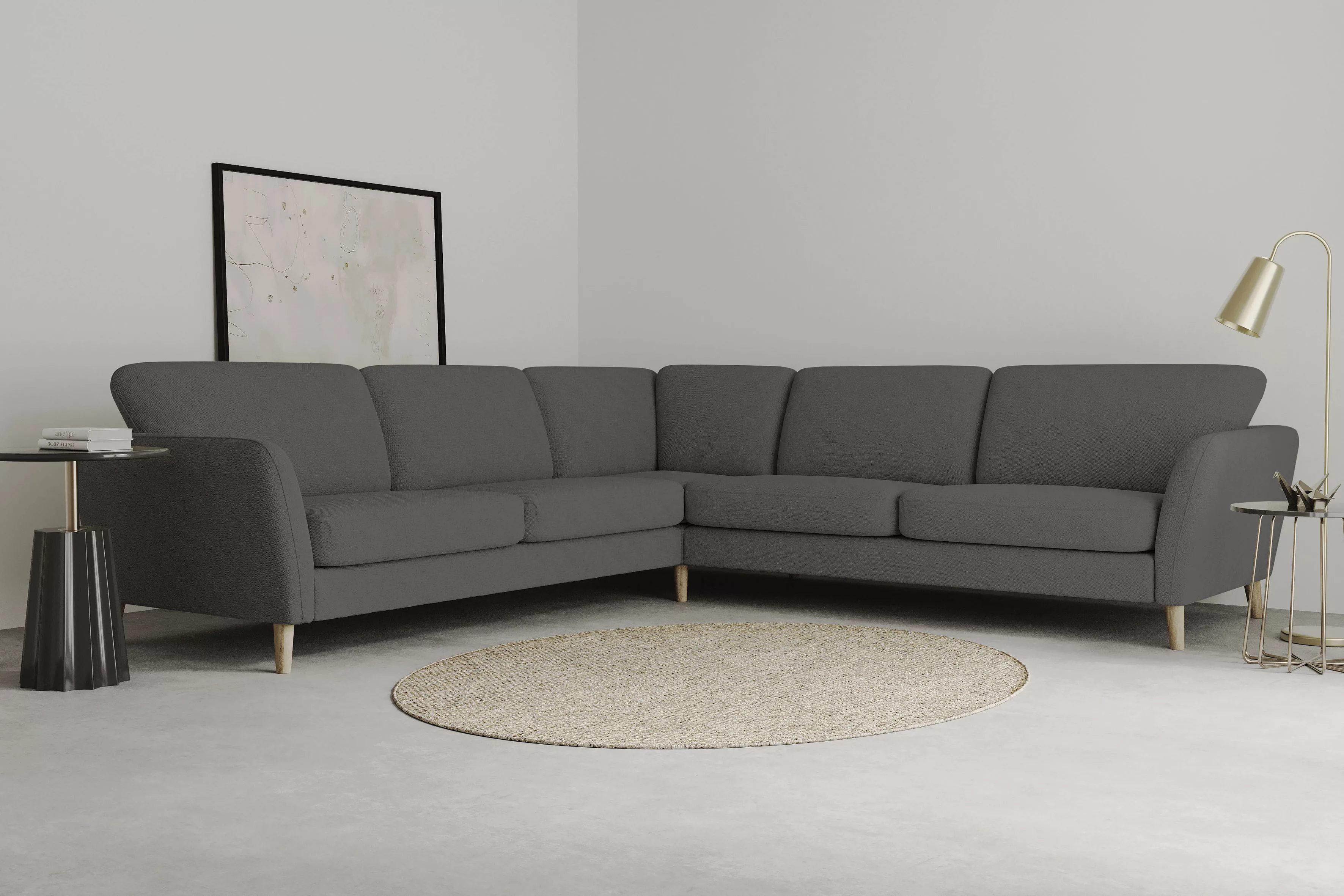 Home affaire Ecksofa "MARSEILLE 278/278 cm, L-Form,", gleichschenklig, aus günstig online kaufen