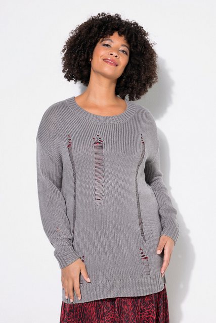 Angel of Style Strickpullover Pullover Loose Fit Destroyed-Look günstig online kaufen