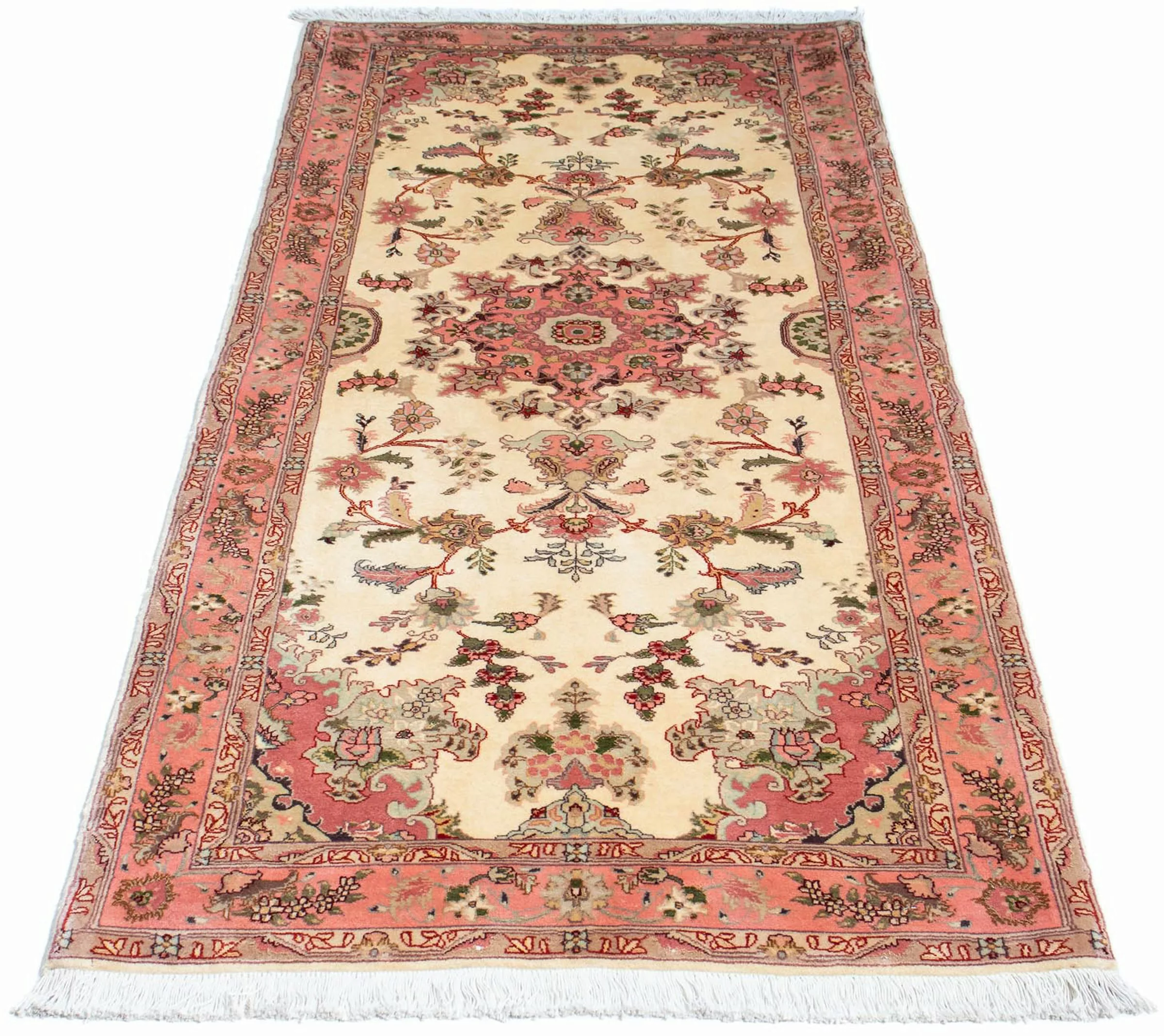 morgenland Orientteppich »Perser - Täbriz - Royal - 198 x 83 cm - beige«, r günstig online kaufen