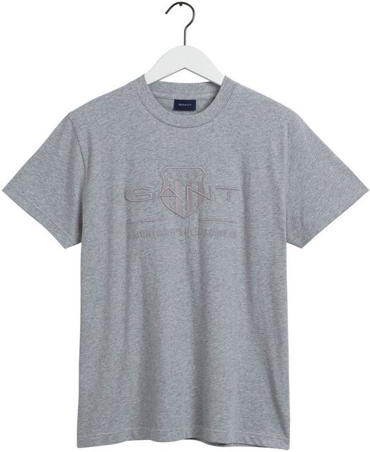 Gant T-Shirt D.1 GANT PRIDE PIQUE mit Logostickerei auf der Brust günstig online kaufen