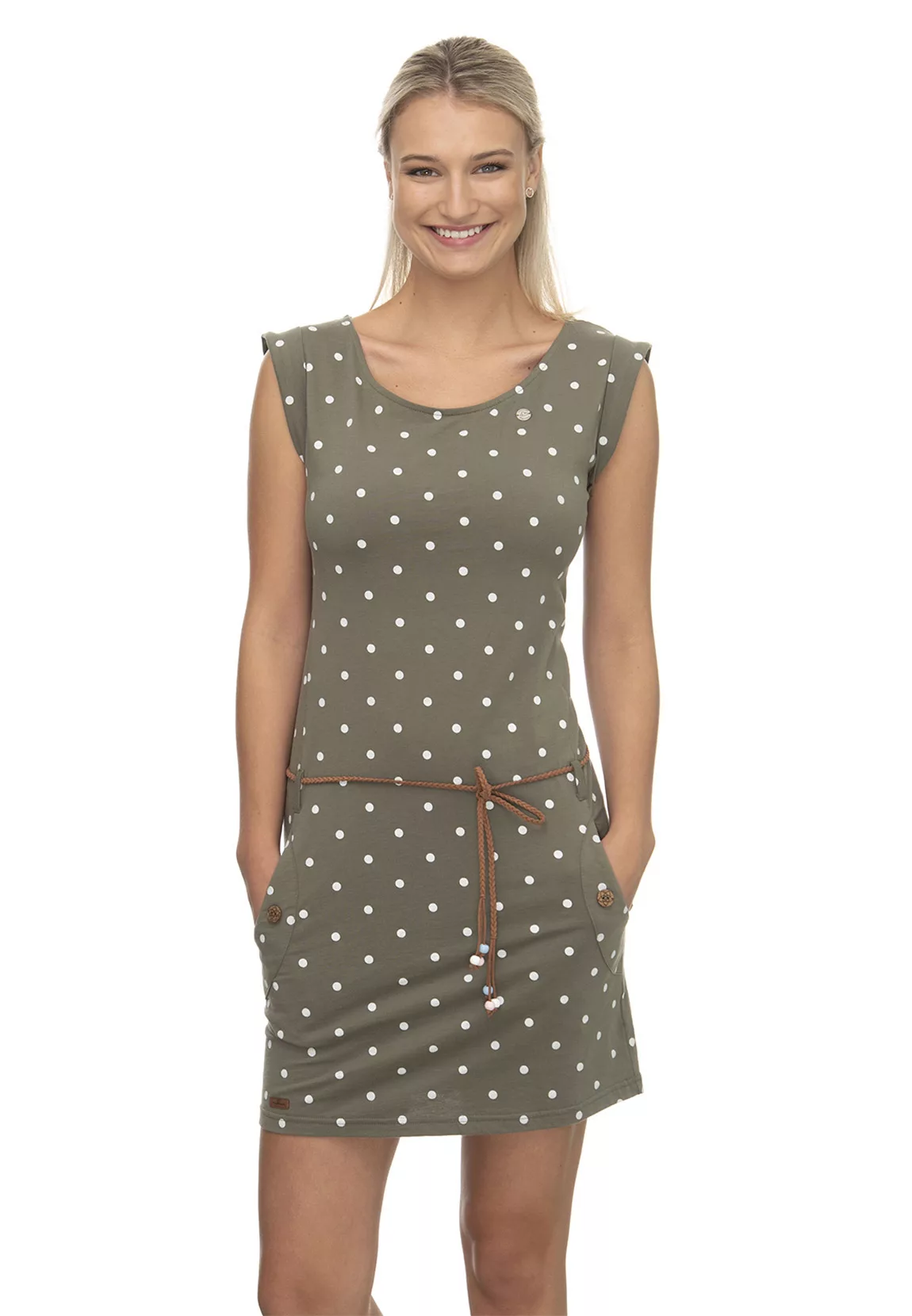 Ragwear Kleid Damen TAG DOTS 2011-20022 Grün Olive 5031 günstig online kaufen