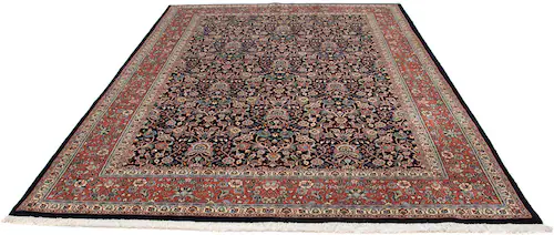 morgenland Wollteppich »Moud Blumenmuster Nero 290 x 205 cm«, rechteckig, 1 günstig online kaufen