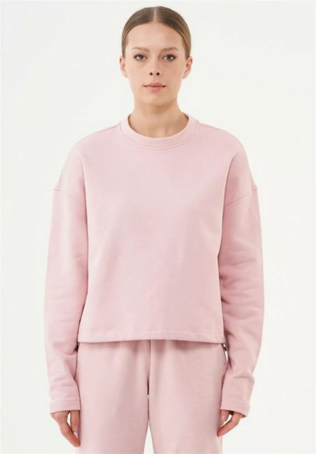 ORGANICATION Sweatshirt Seda-Women's Loose Fit Sweatshirt in Dusty Pink günstig online kaufen