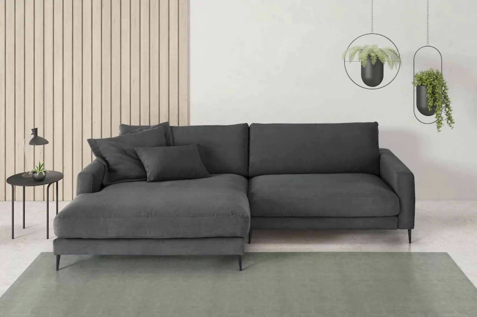 INOSIGN Ecksofa "Downtown, B/T/H: 272/190/84 cm L-Form", weicher Sitzkomfor günstig online kaufen