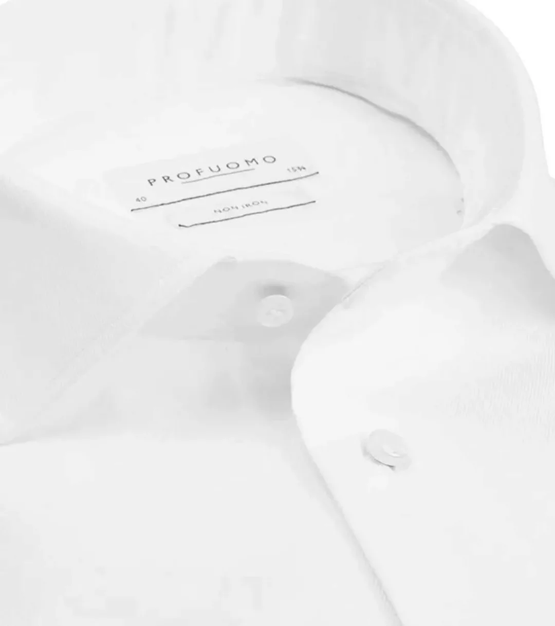 Profuomo Hemd Cutaway Doppel Manschette Weiß - Größe 40 günstig online kaufen