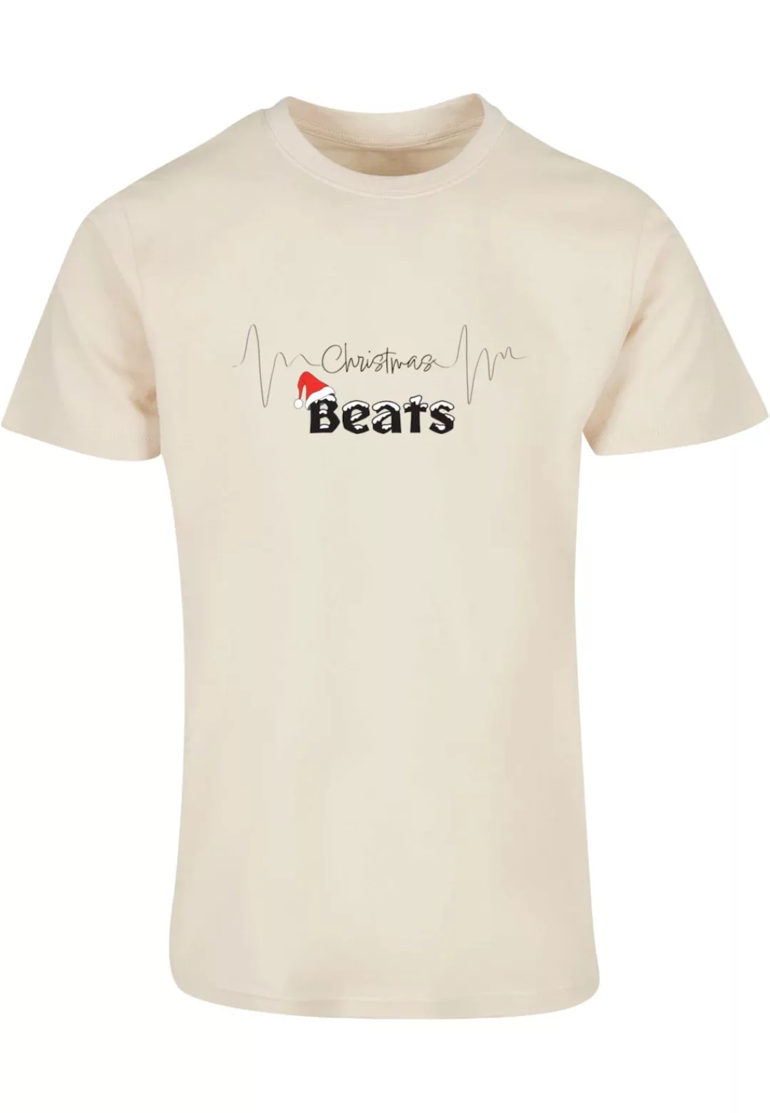 Merchcode T-Shirt "Merchcode Herren Christmas beats Basic Round Neck T-Shir günstig online kaufen