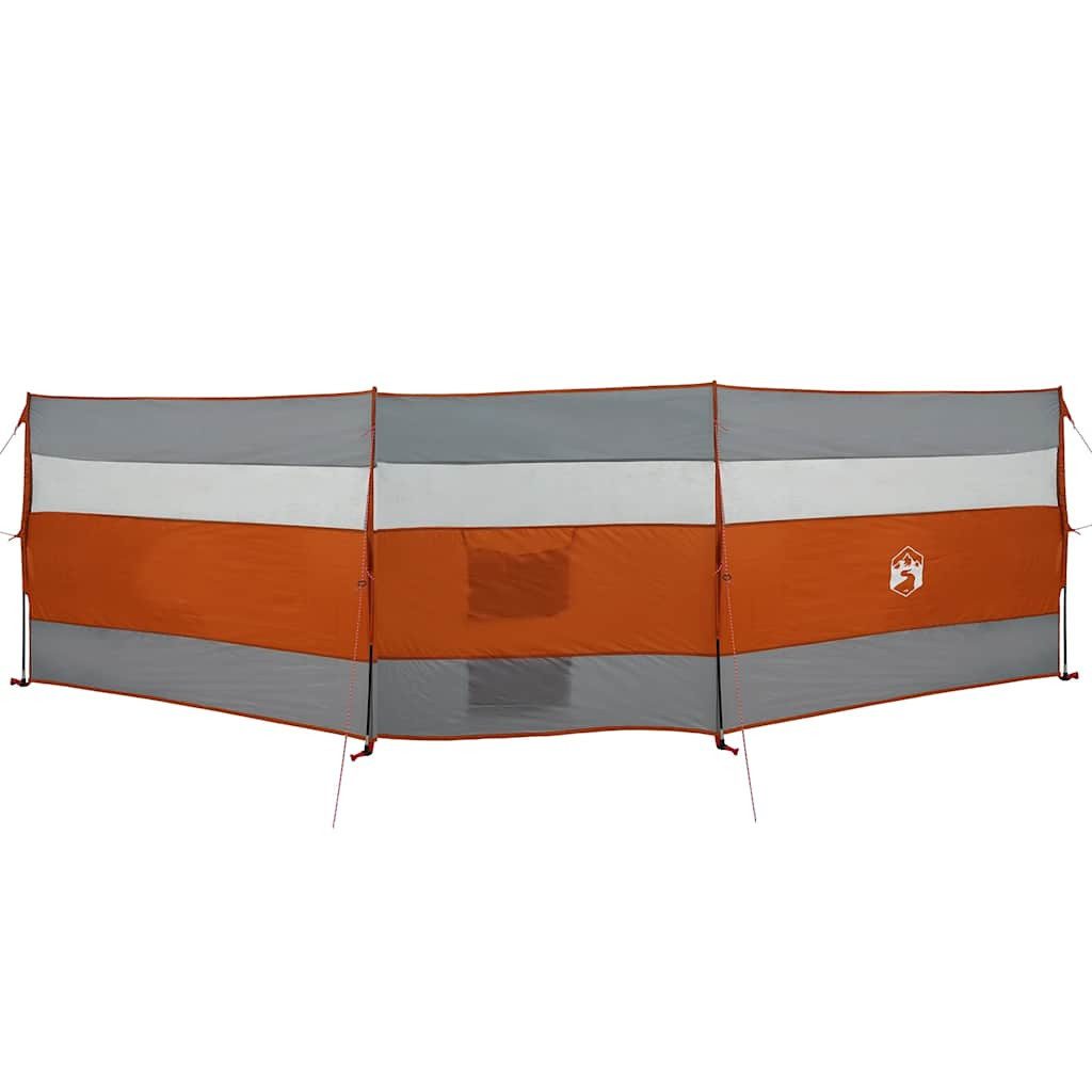 vidaXL Pavillon Camping-Windschutz Grau und Orange günstig online kaufen