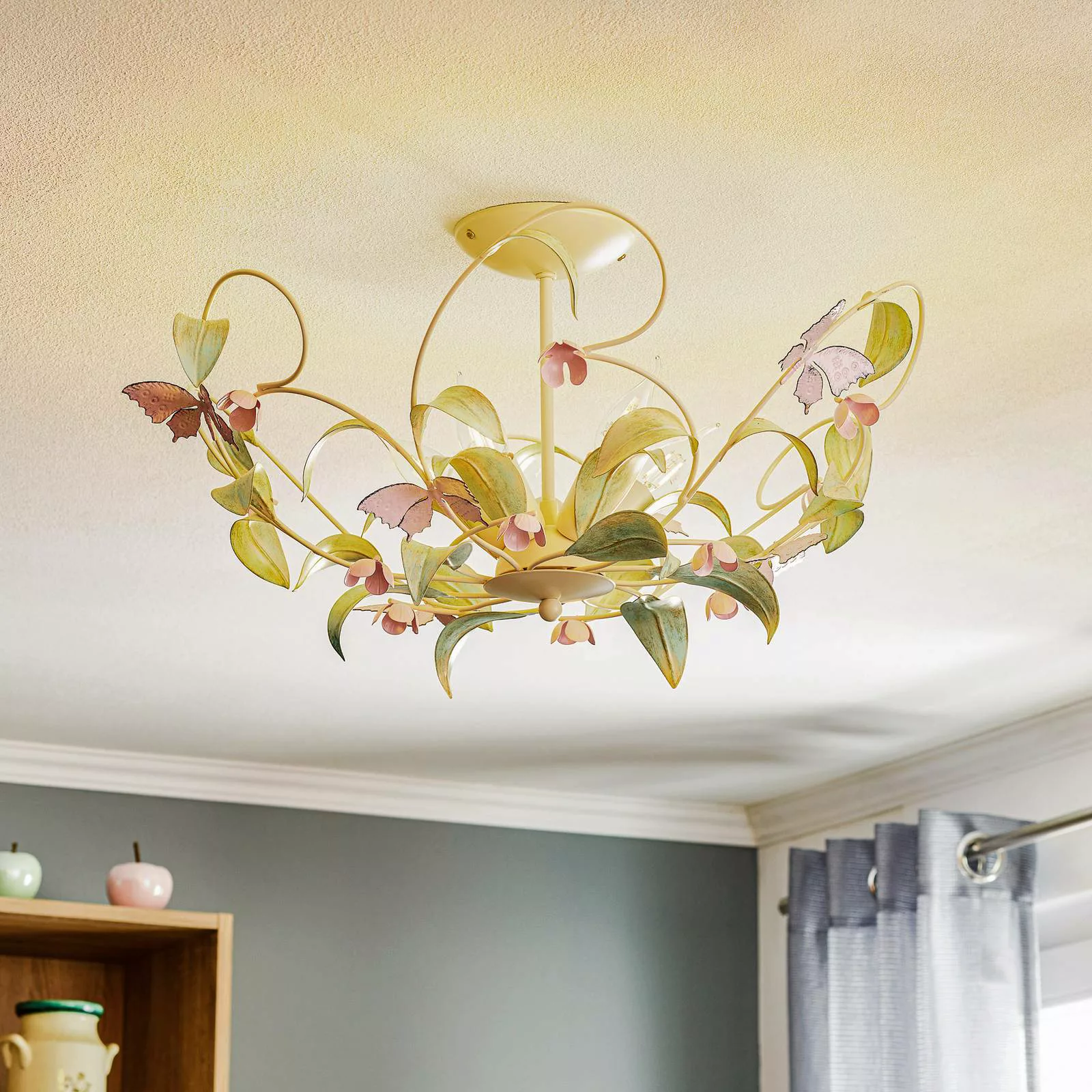 Deckenlampe Butterfly, fünfflammig günstig online kaufen