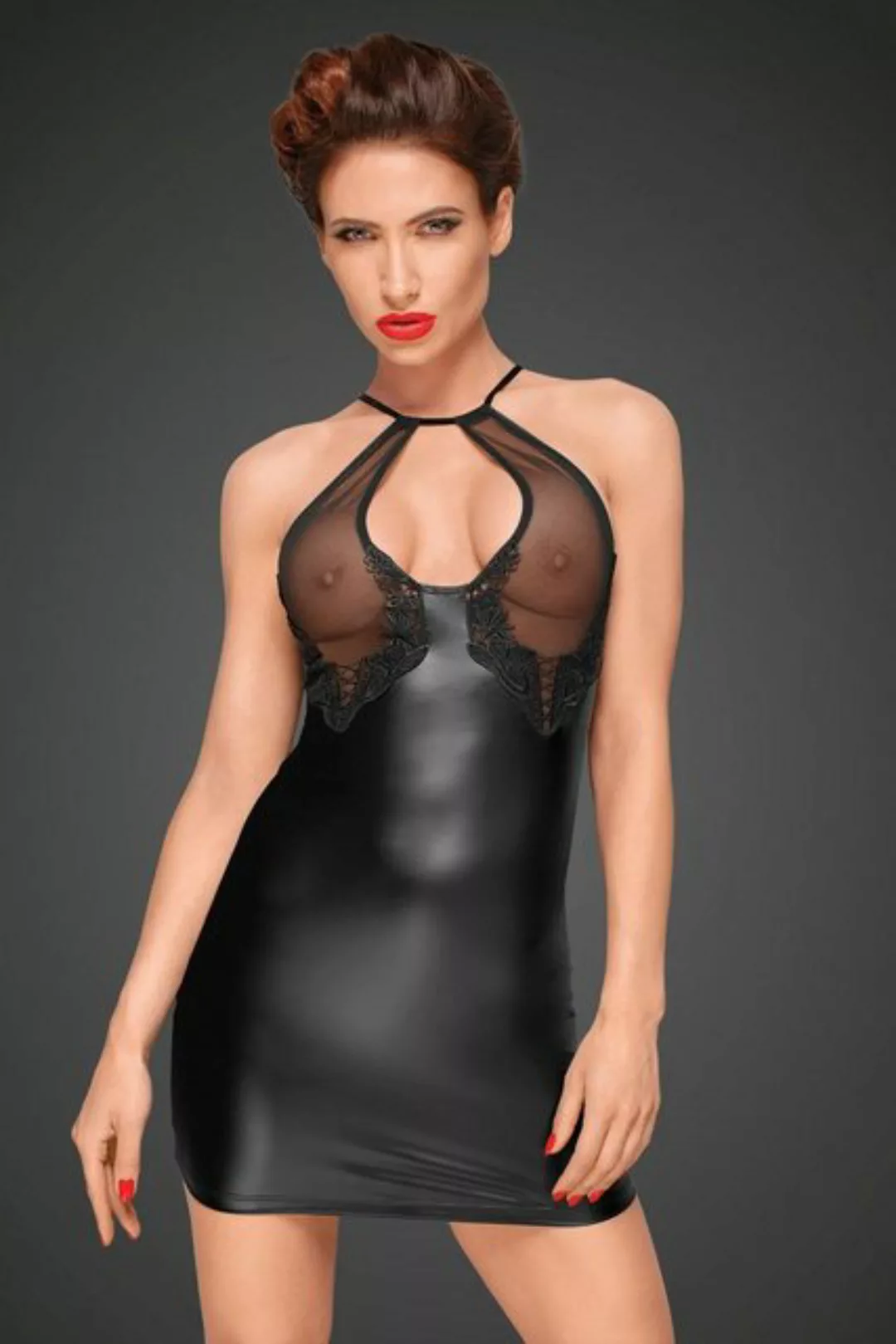 Noir Handmade Minikleid Noir Handmade Kleid mit Stickerei F185 günstig online kaufen