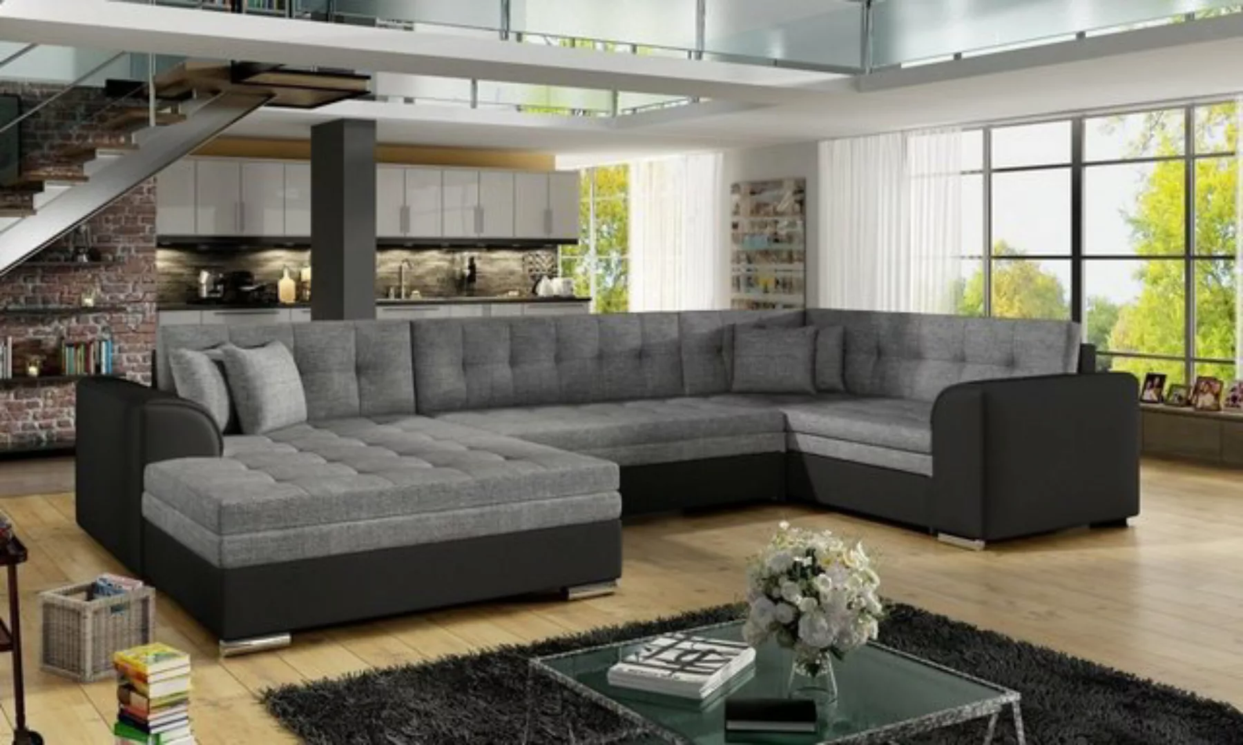 Luxusbetten24 Schlafsofa Designer Sofa Diego, mit Schlaffunktion günstig online kaufen