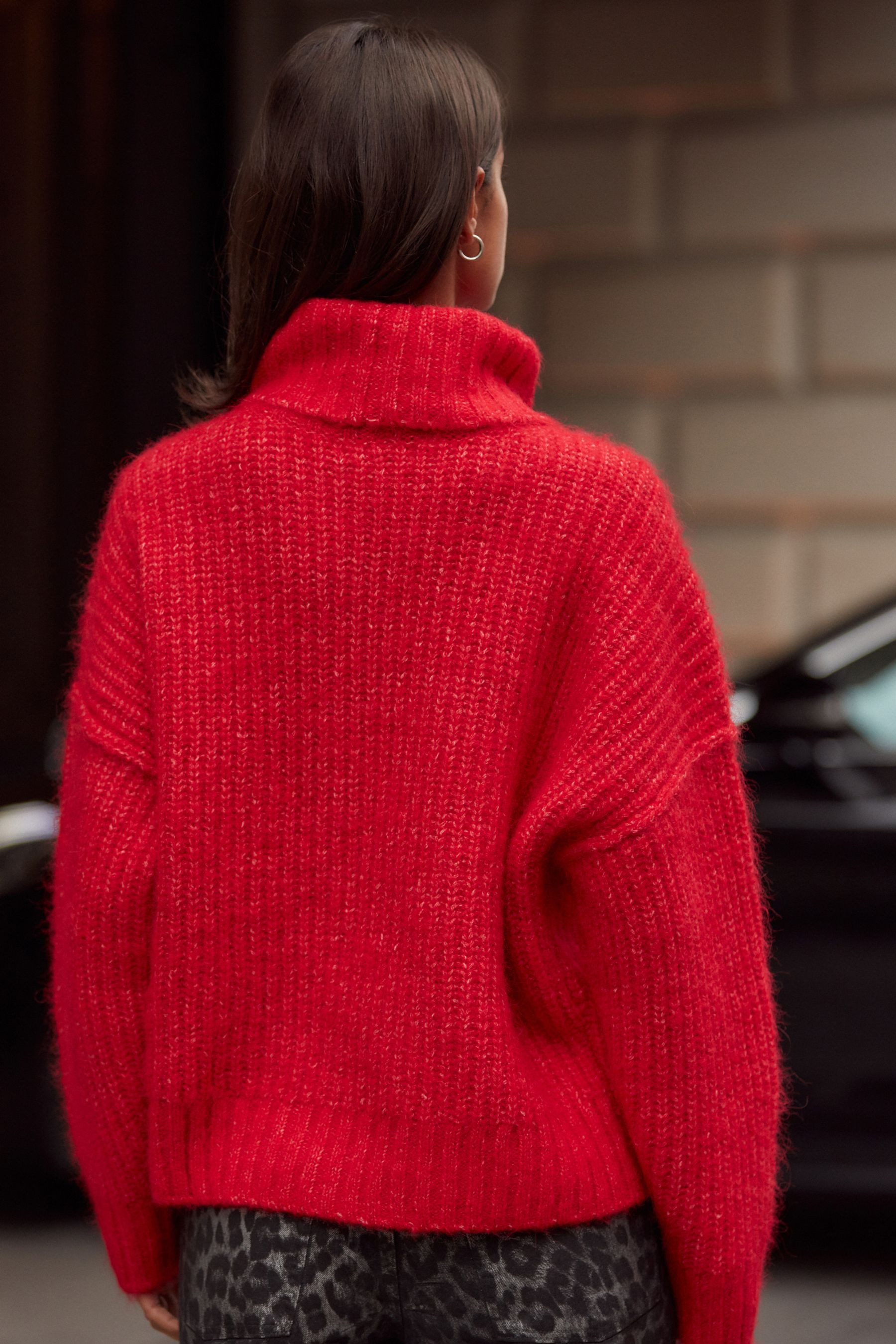 Next Rollkragenpullover Grobgestrickter Rollkragenpullover mit Alpaka günstig online kaufen