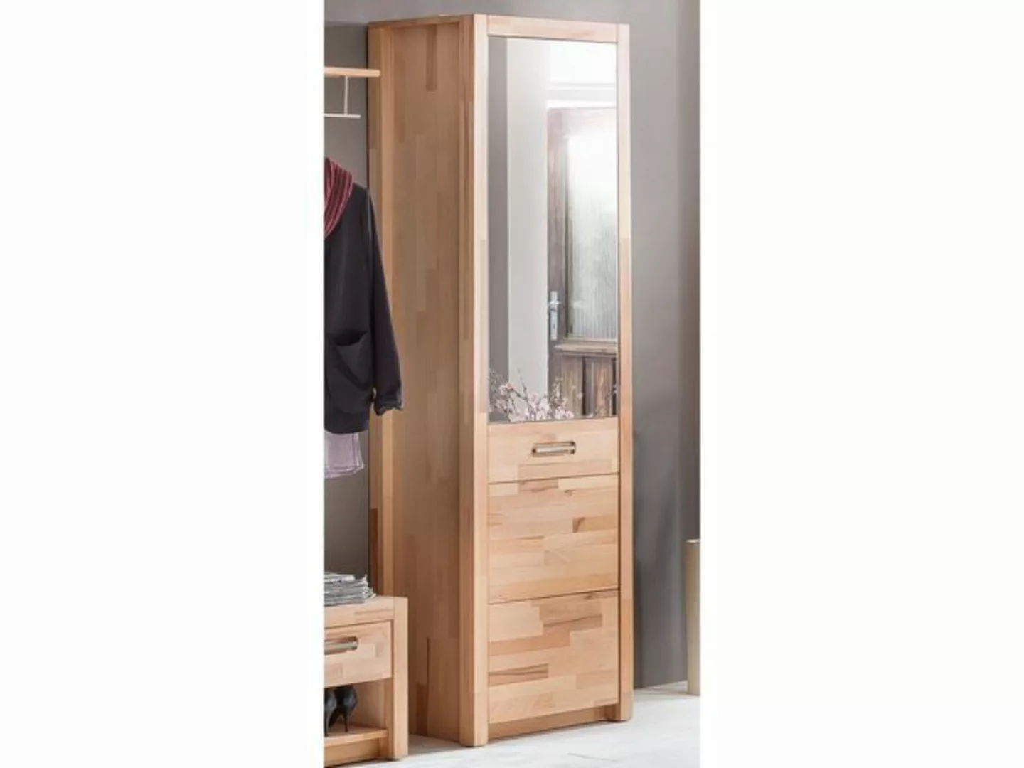 möbelando Garderobenschrank Leduc 66 x 203 x 40 cm (B/H/T) günstig online kaufen