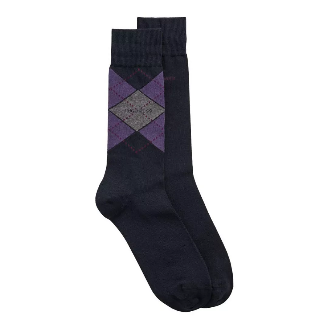 Boss Rs Argyle Cc Socken 2 Paare EU 39-42 Dark Blue günstig online kaufen