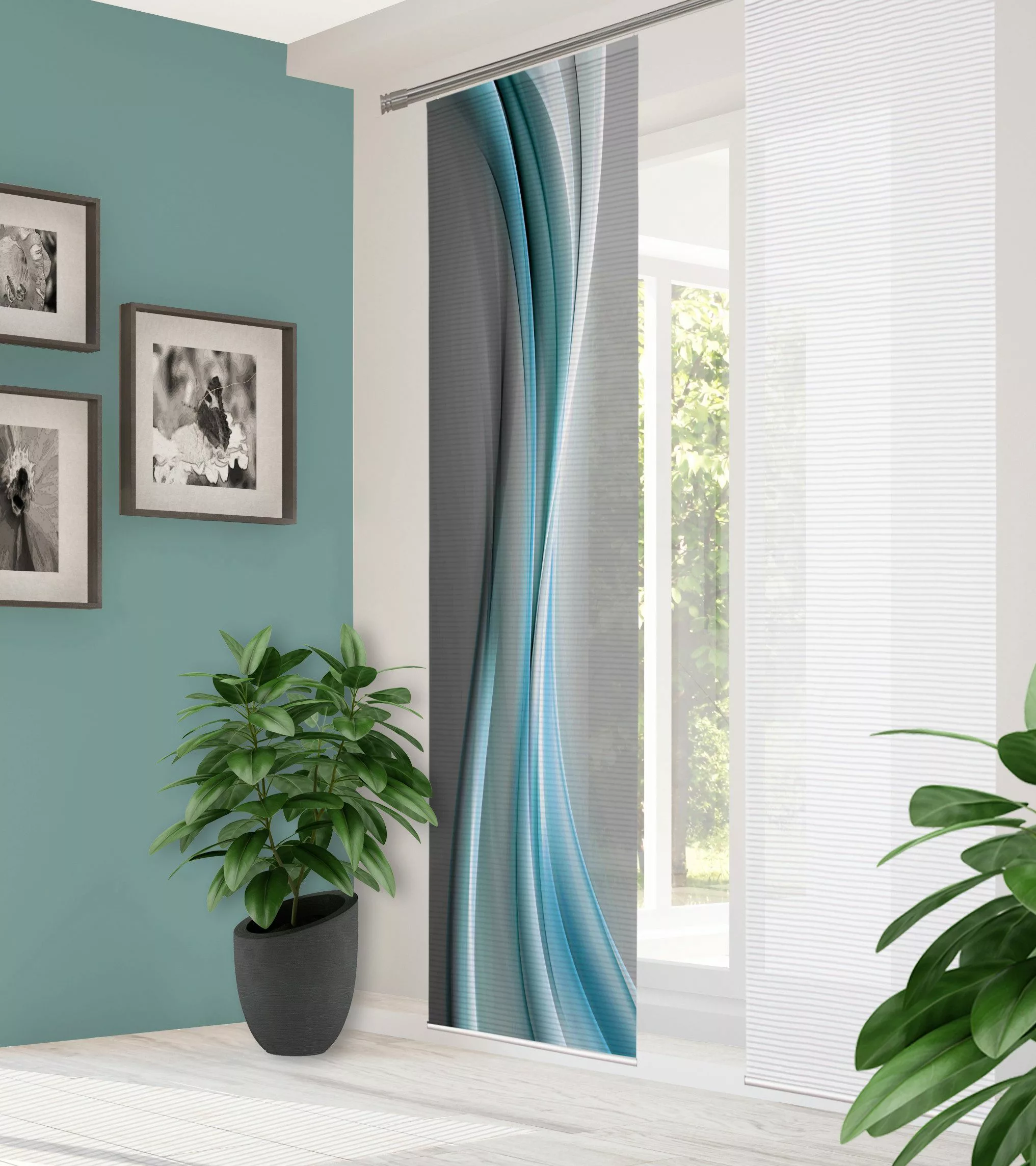 HOME in green Schiebegardine 84070 ELANIA günstig online kaufen