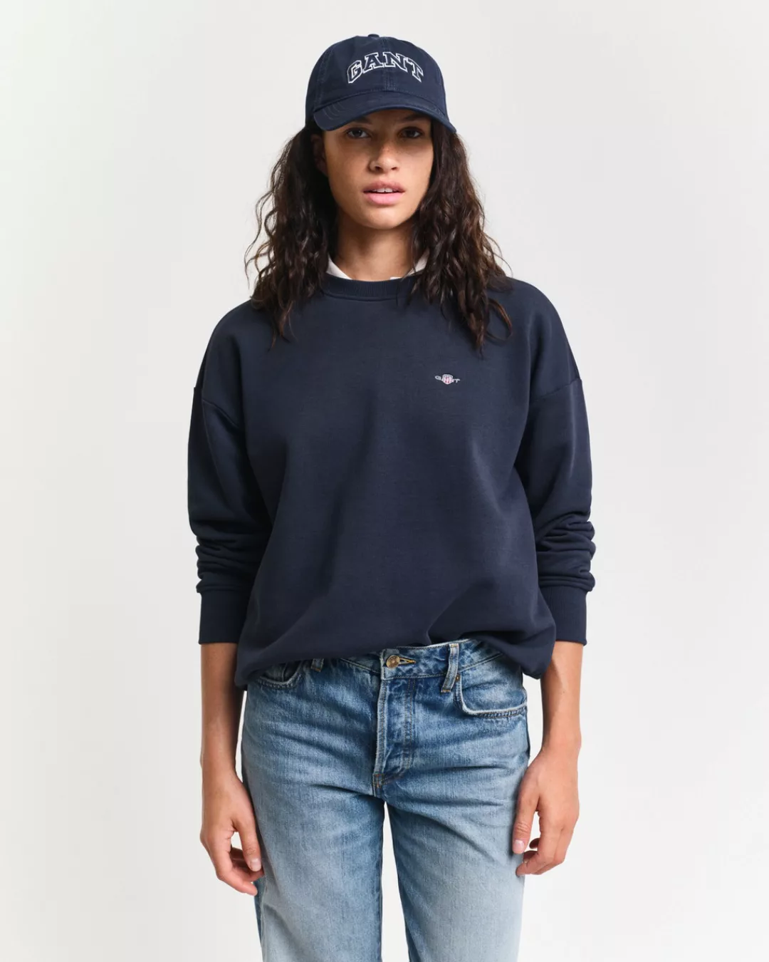 Gant Sweatshirt SHIELD C-NECK SWEAT Grafische GANT-Stickerei auf der Brust günstig online kaufen