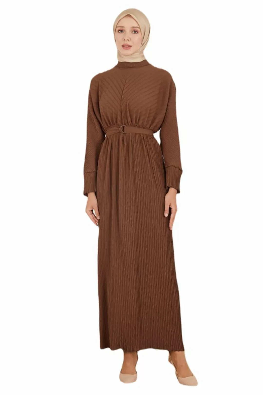 ARMİNE Maxikleid Armine Verev Plisseekleid – Moderne und elegante Hijab-Mod günstig online kaufen