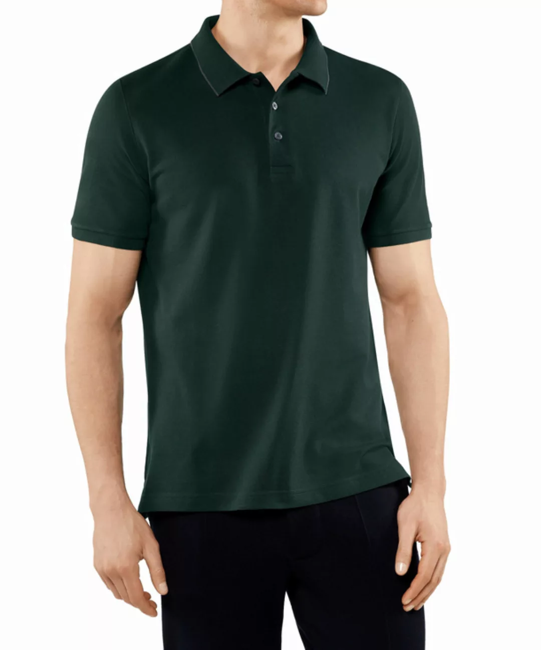 FALKE Polo Shirt Polo, Herren, 4XL, Grün, Struktur, Baumwolle, 62100-745408 günstig online kaufen