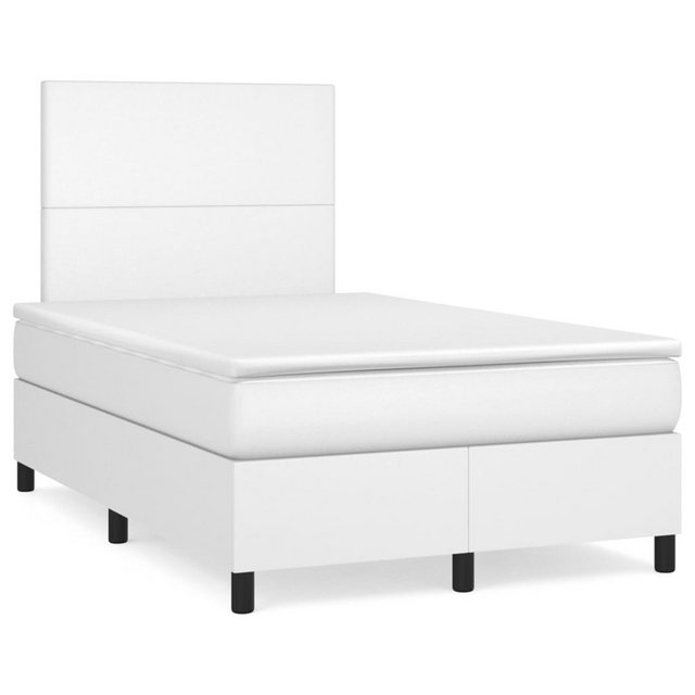 vidaXL Boxspringbett Bett Boxspringbett mit Matratze Kunstleder (120 x 200 günstig online kaufen