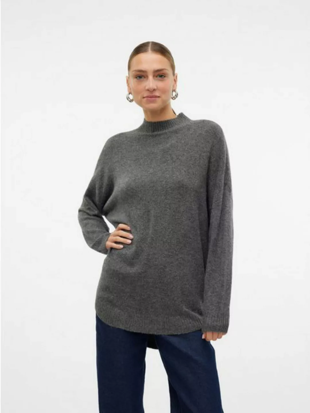 Vero Moda Strickpullover VMPLAZA LS HIGHNECK LONG PULLOVER GA BOO günstig online kaufen