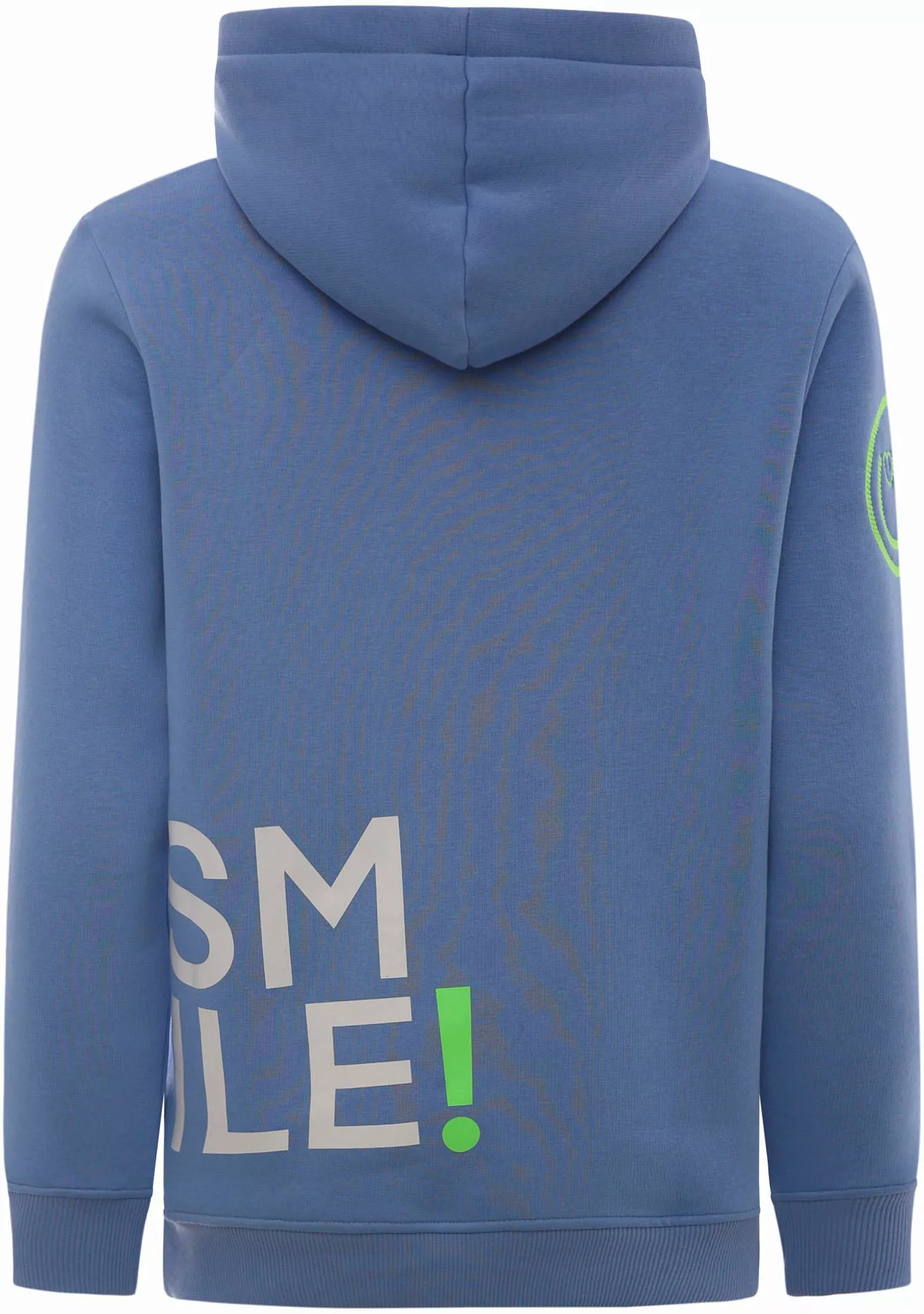 Zwillingsherz Sweatshirt mit "Smile"-Aufdruck in Neonfarben und gesticktem günstig online kaufen